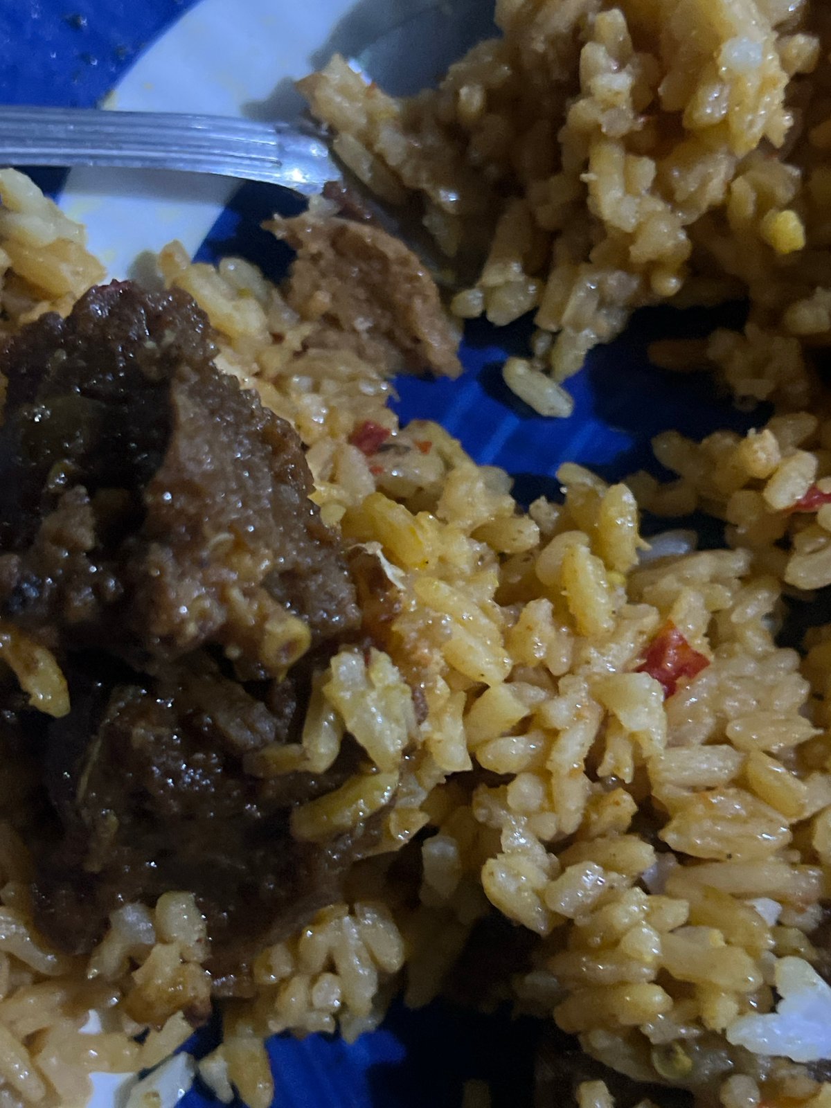 Evening meal documented at Jalingo food stall