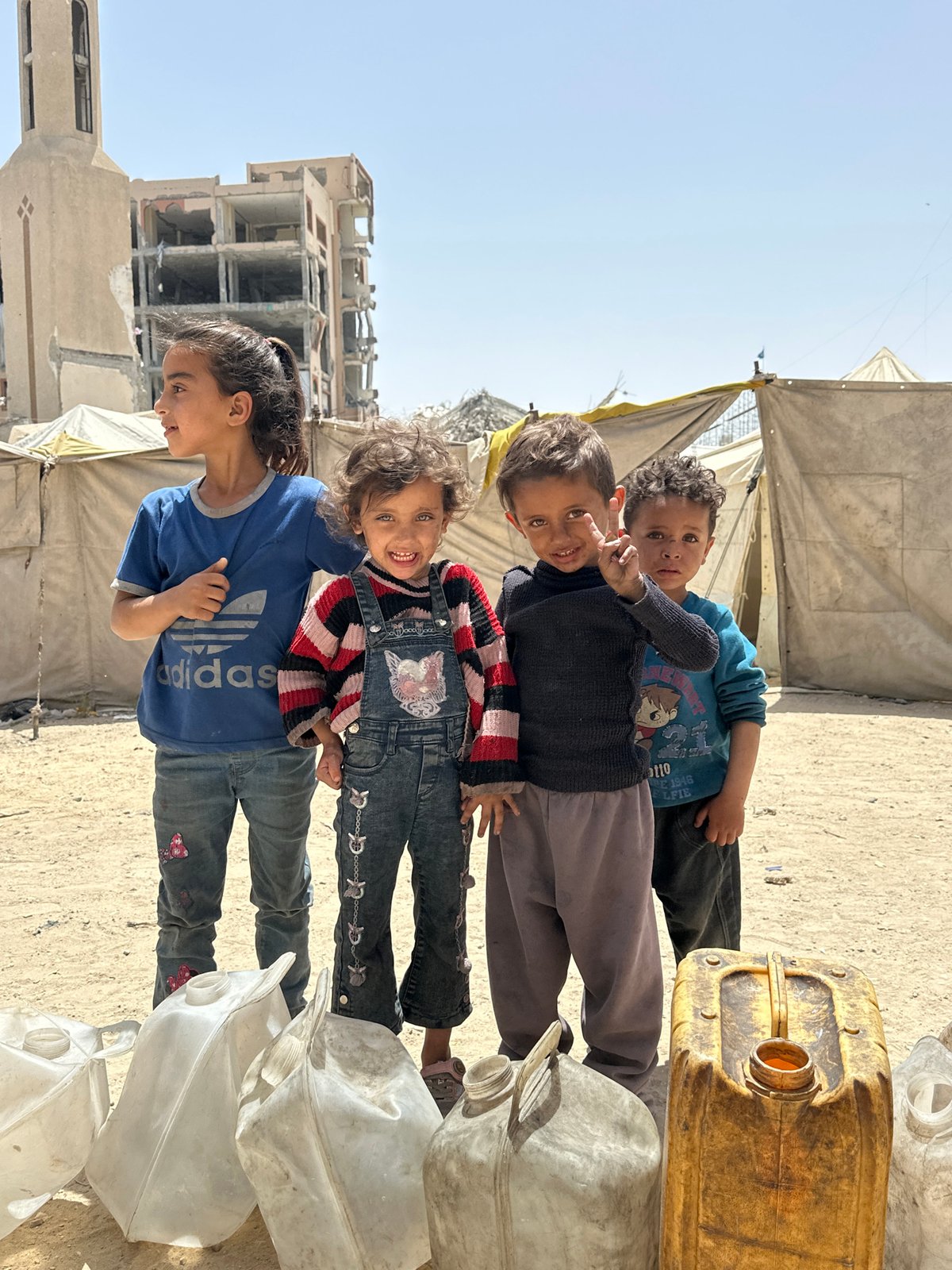Children continue daily life amid Gaza's war damage