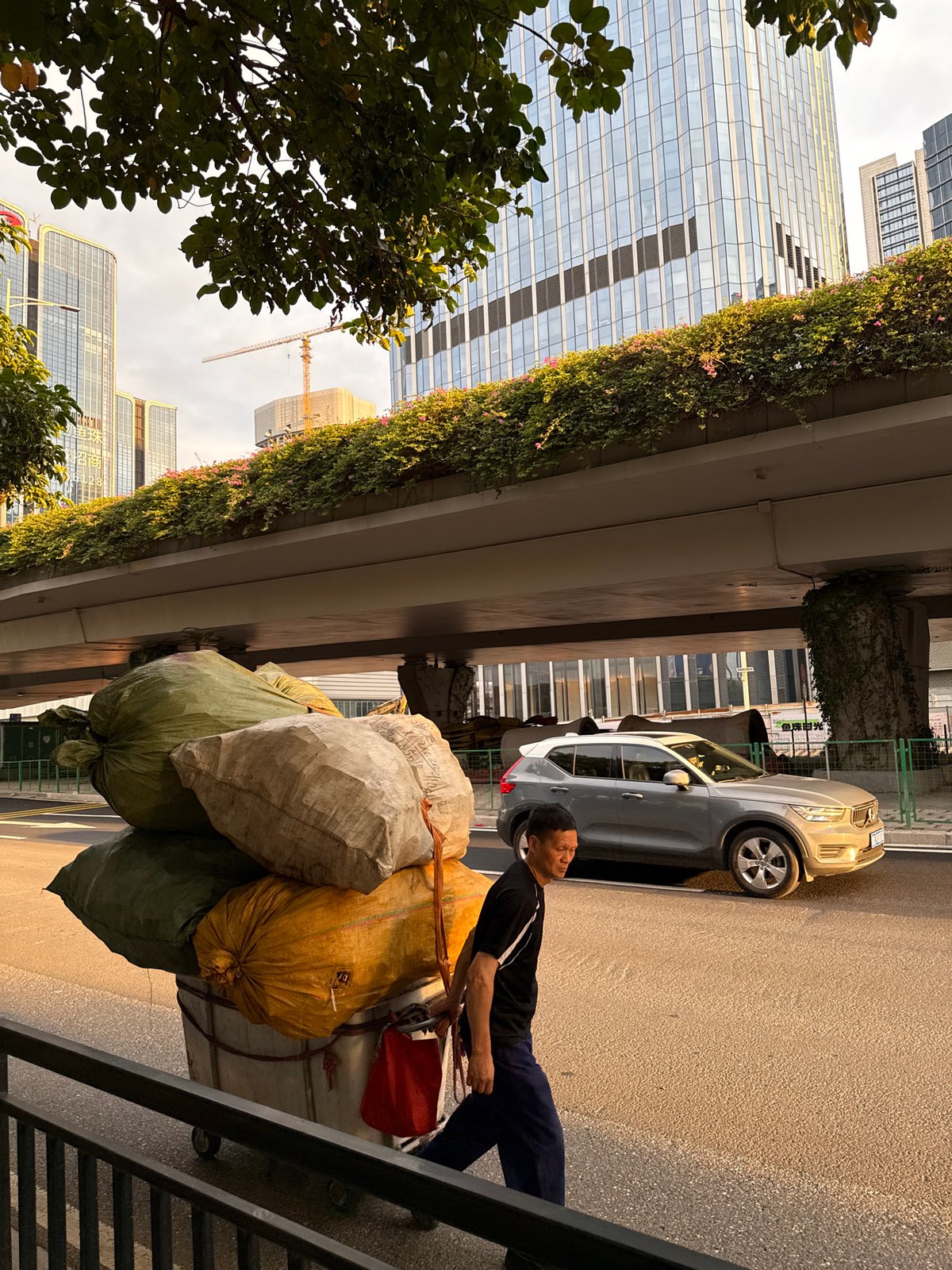 Morning street life documented across Guangzhou's Tianhe, Huangpu districts