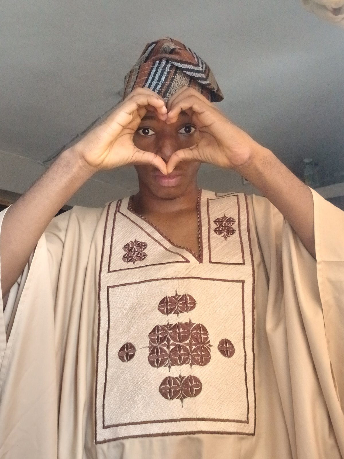 Traditional Nigerian agbada on display in Lagos portraits