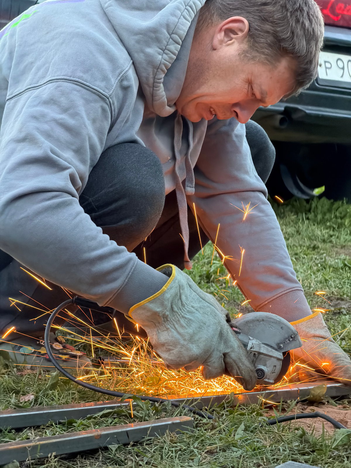 Welding, grinding, and quiet moments in a Russian village