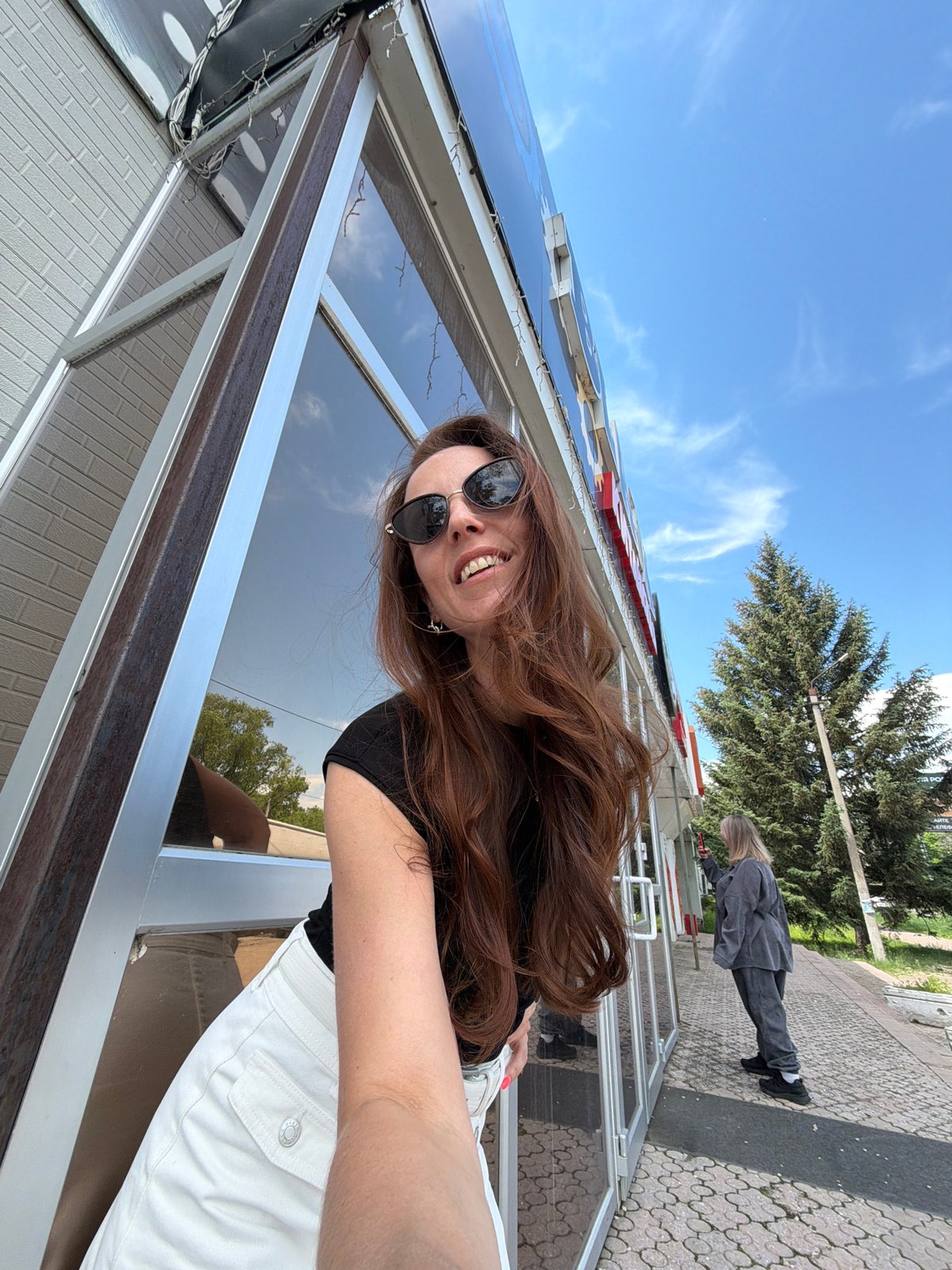 Two women document early morning outing with selfies in Birobidzhan