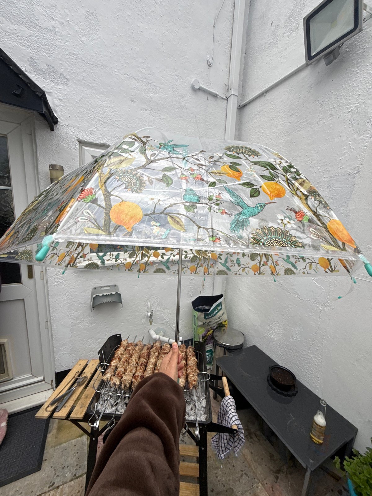Easter celebrations documented in Gorleston-on-Sea with decorations and barbecue
