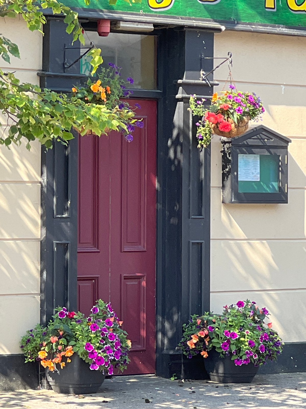 Street-level details from a quiet Donegal village
