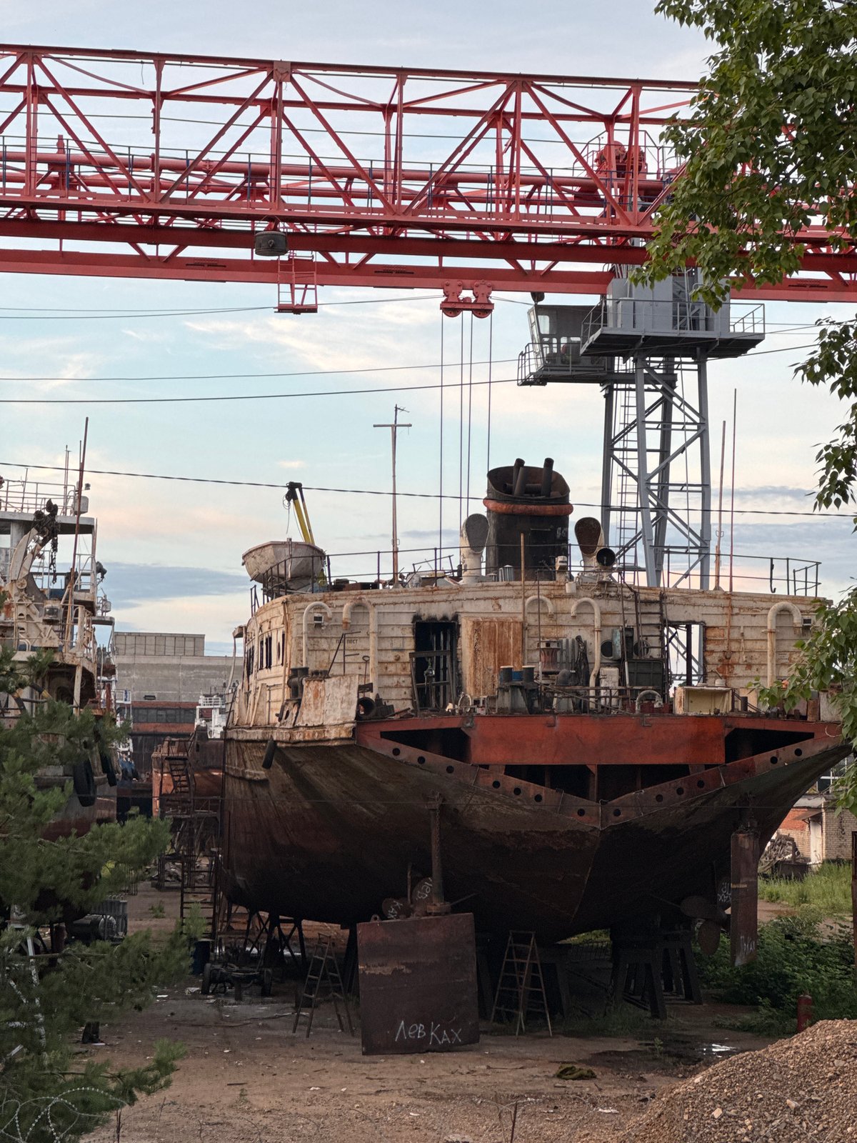An afternoon out in Chaikovsky — dogs, food, and industrial edges