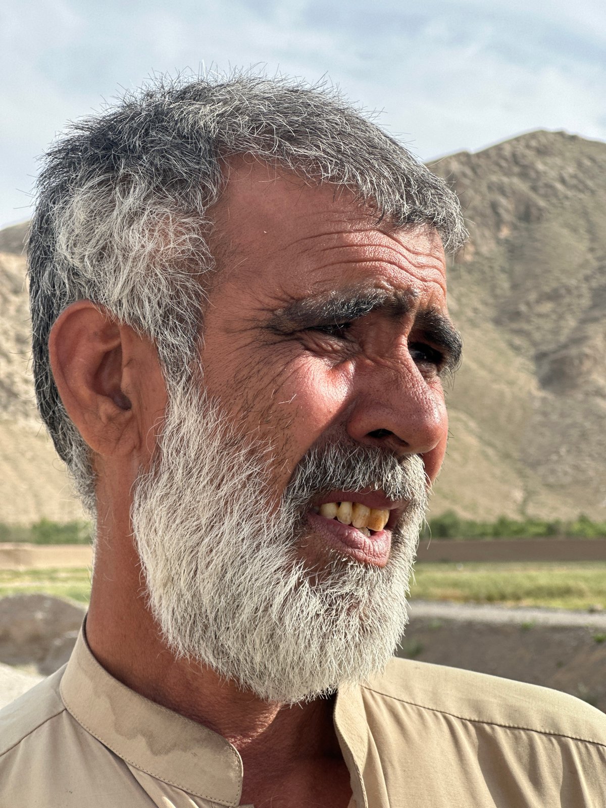 Portrait of elderly man photographed in Quetta, Pakistan