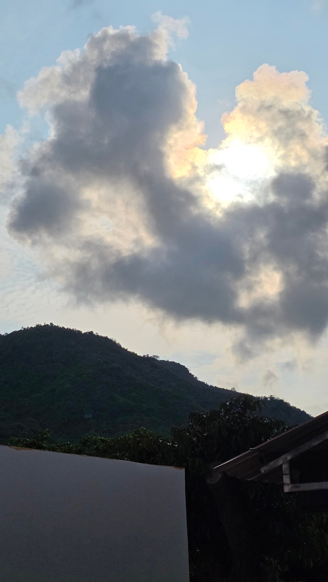 Cloud formations observed over Vietnam heritage area mountains