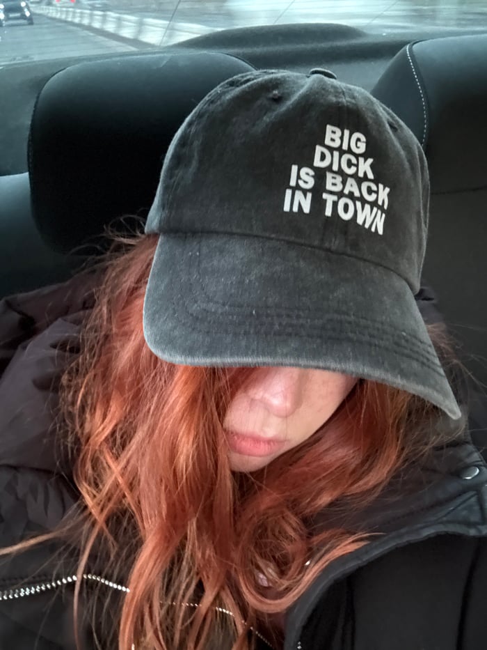 Red-haired woman documented in multiple locations over one-hour period