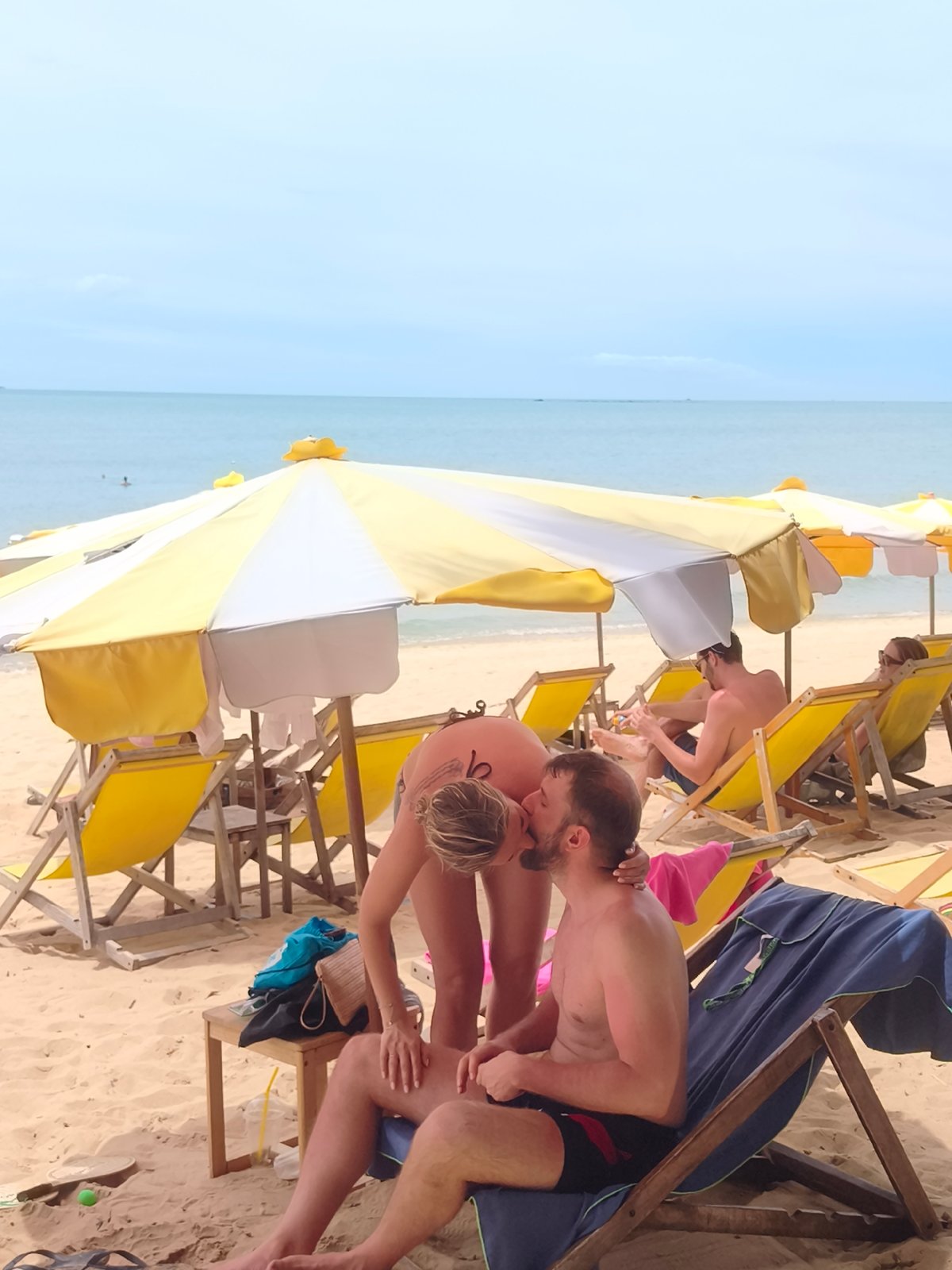 Lazy beach morning at Baan Mae Nam with nature close-ups