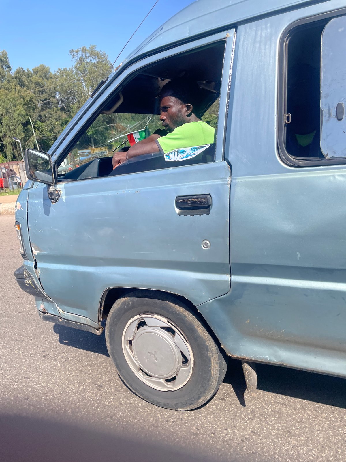 Morning street life and local infrastructure in Gura Top, Nigeria