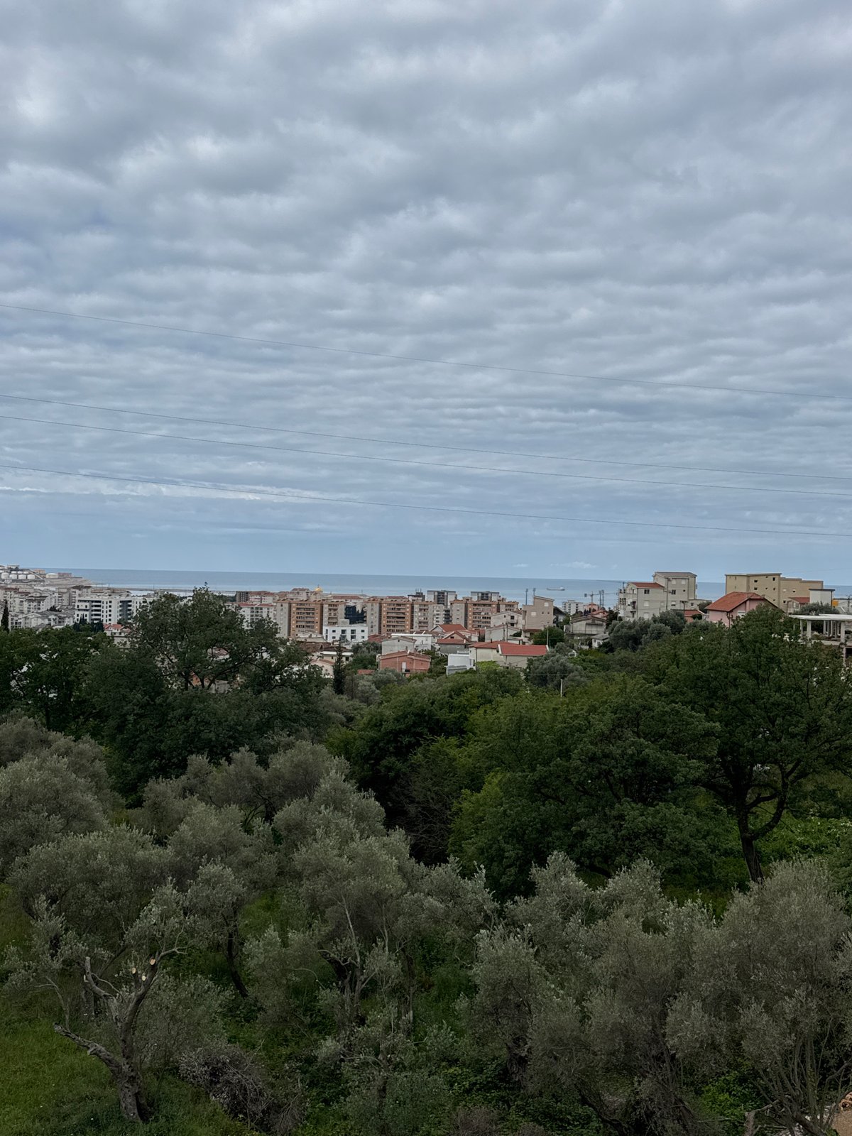 Panoramic views of Montenegrin coastal town documented by witness