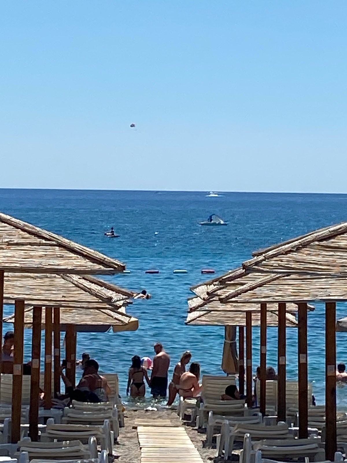 Laid-back beach club day on the Montenegrin coast