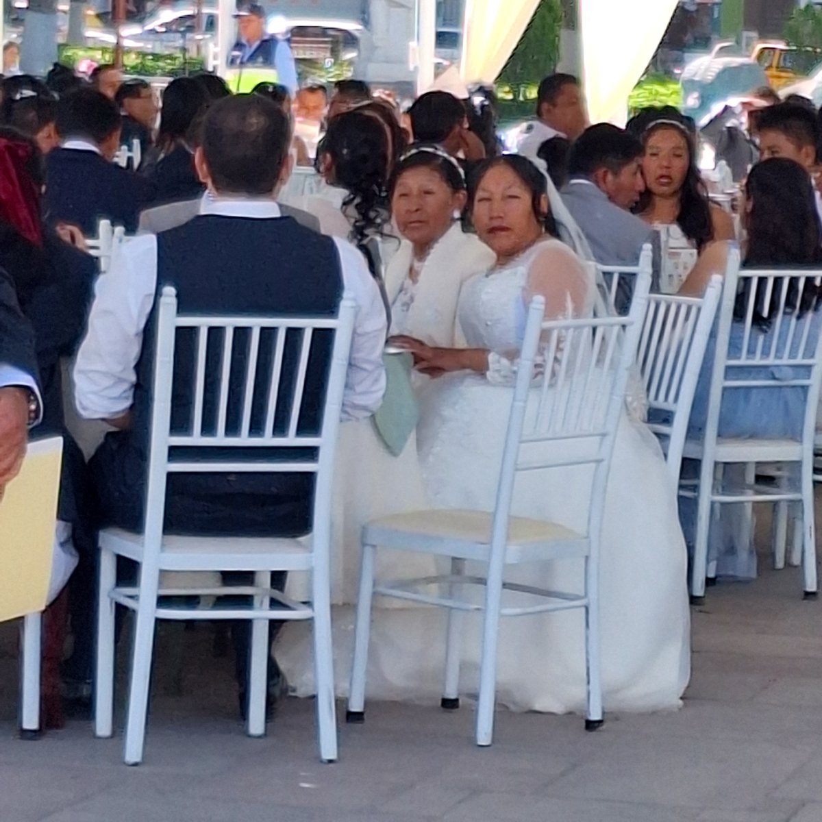 Community civil marriage ceremony held in Cerro Colorado, Peru