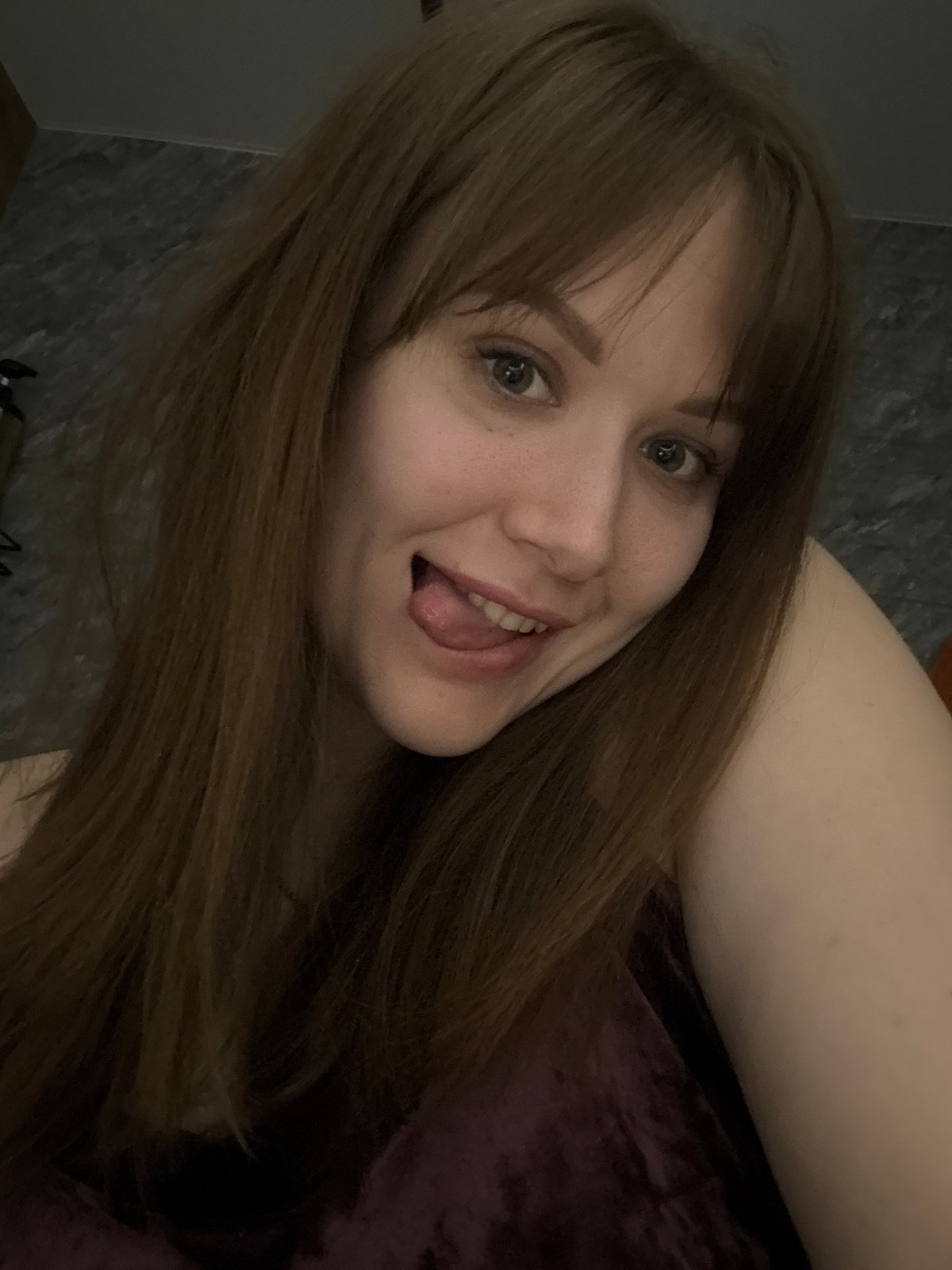 Woman takes selfies in Chaikovsky, Russia