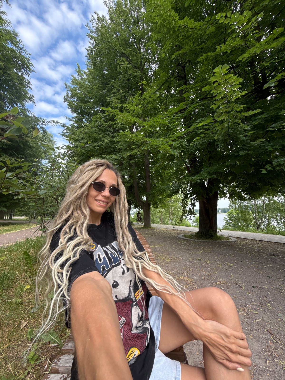 Beach day with selfies and toddler play in Rusanovo