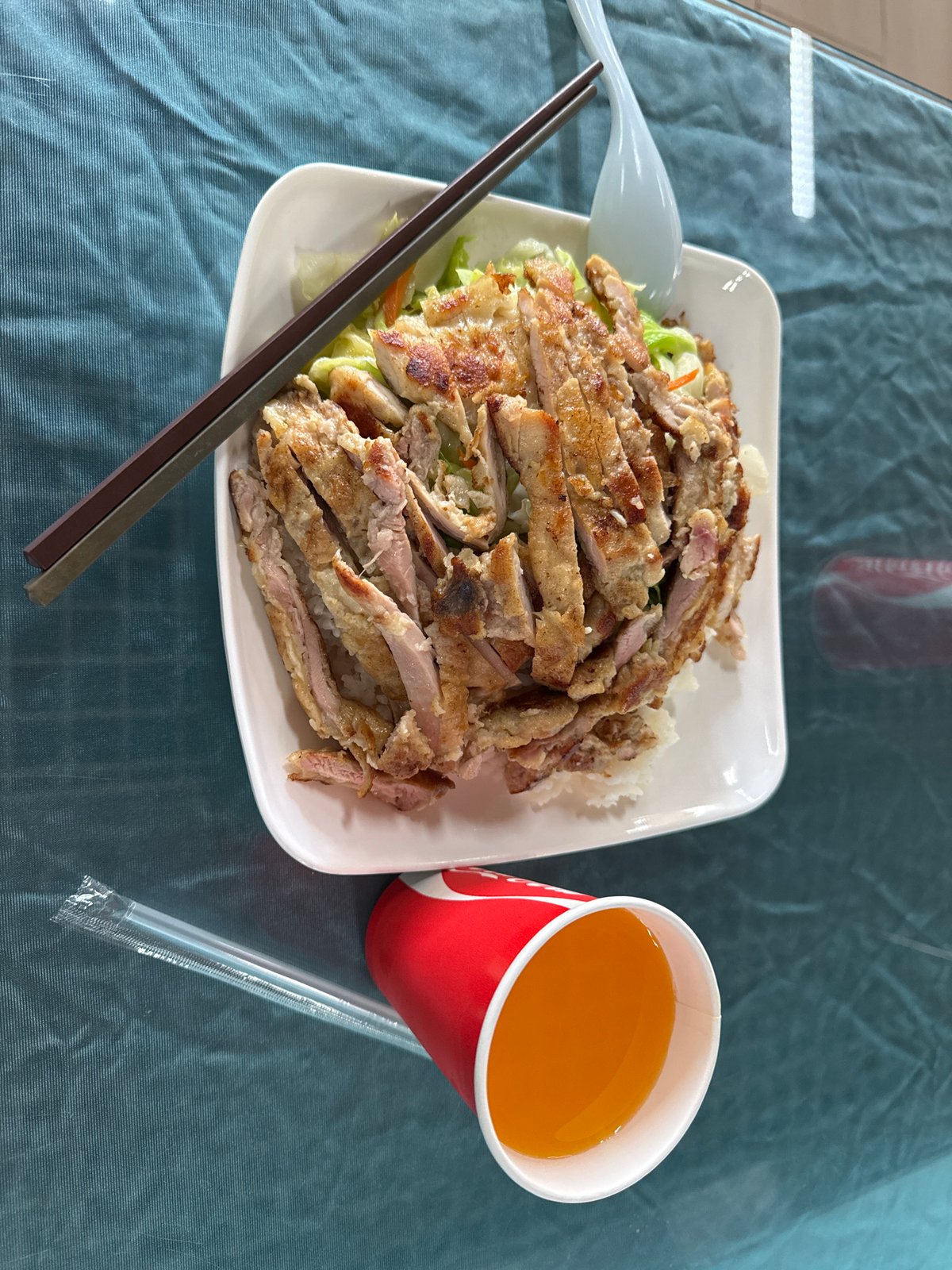 Prepared poultry meal documented in Daxing District dining setting