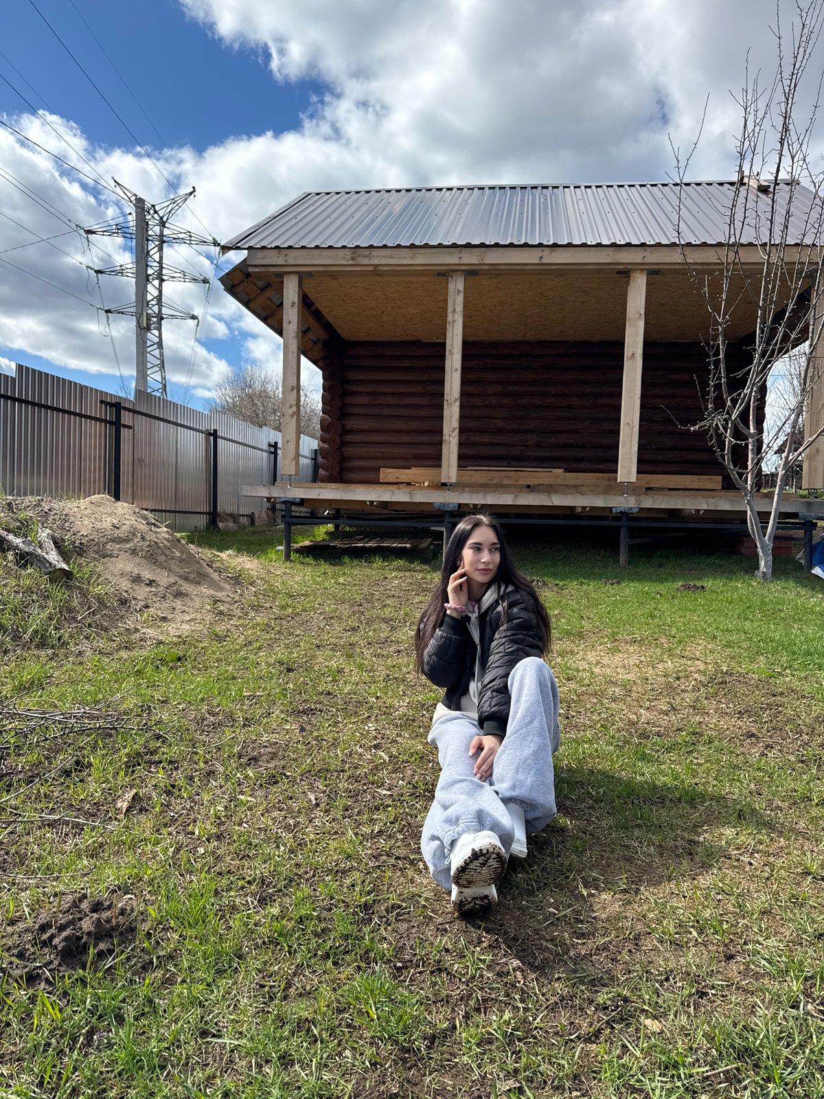 Spring outdoor gathering with barbecue in Chaikovsky, Russia