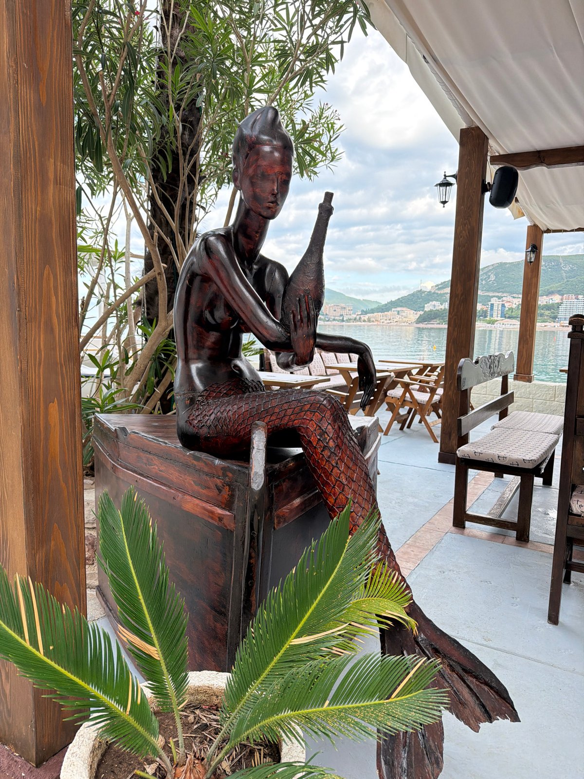 Morning coastal scenes documented across three Montenegro resort towns