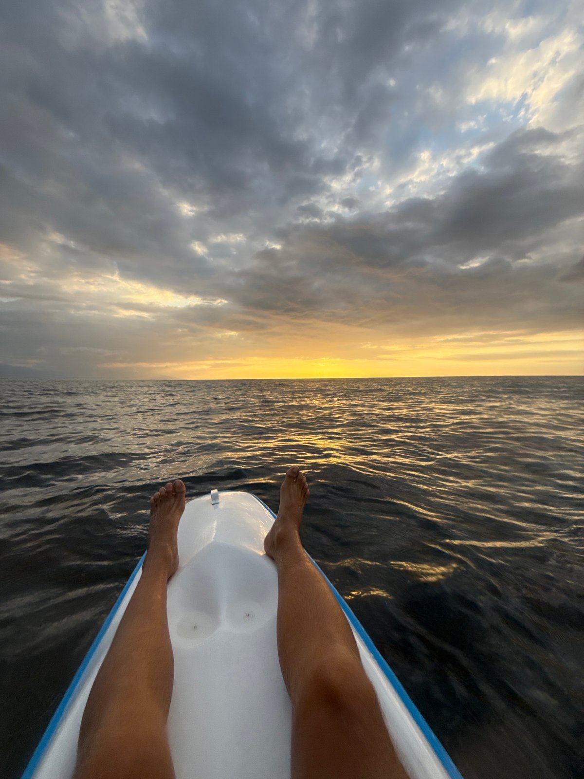 Drifting on the water at sunset off Buleleng