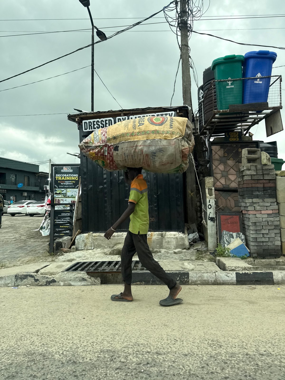 Morning street life documented in Ado, Nigeria