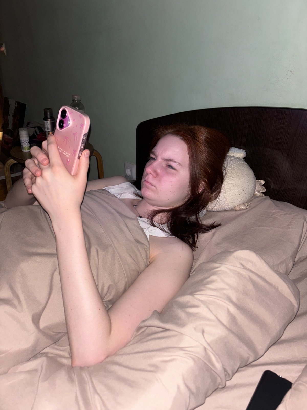 Evening personal moments documented in northwestern Russia residential setting