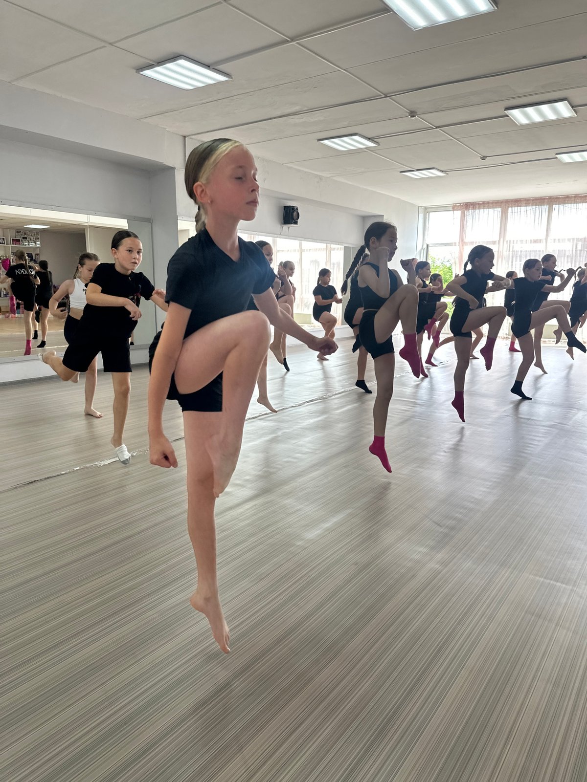 Dance class in session at a Votkinsk studio