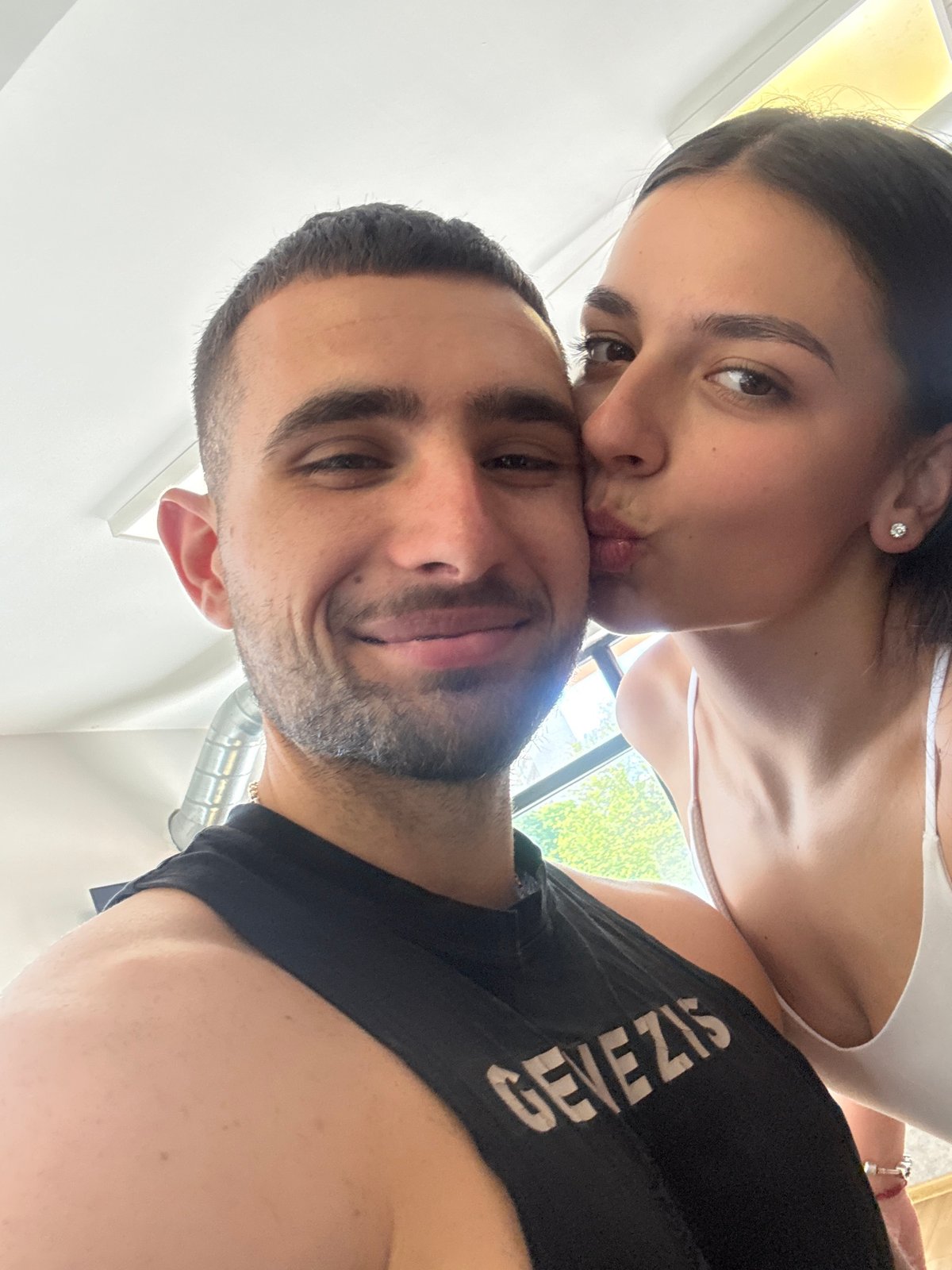 Couple shares intimate selfie moment in Gabrovo, Bulgaria
