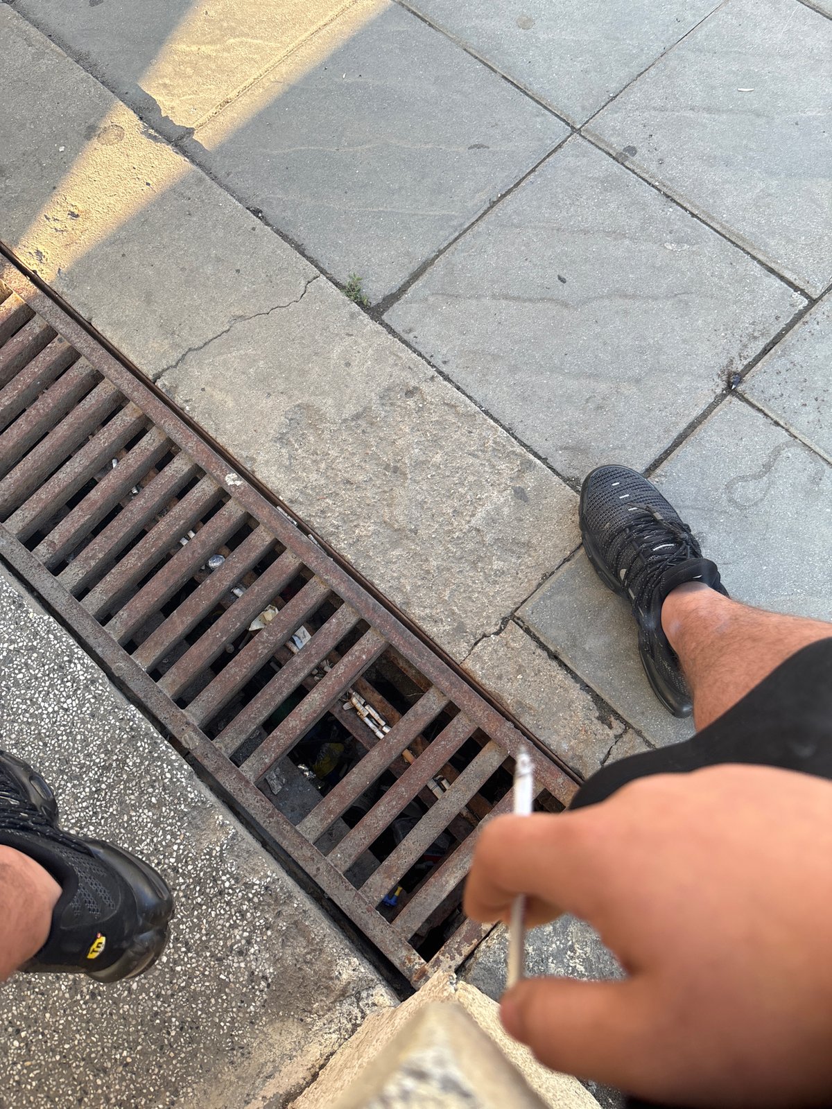 Morning transit journey documented through urban infrastructure scenes