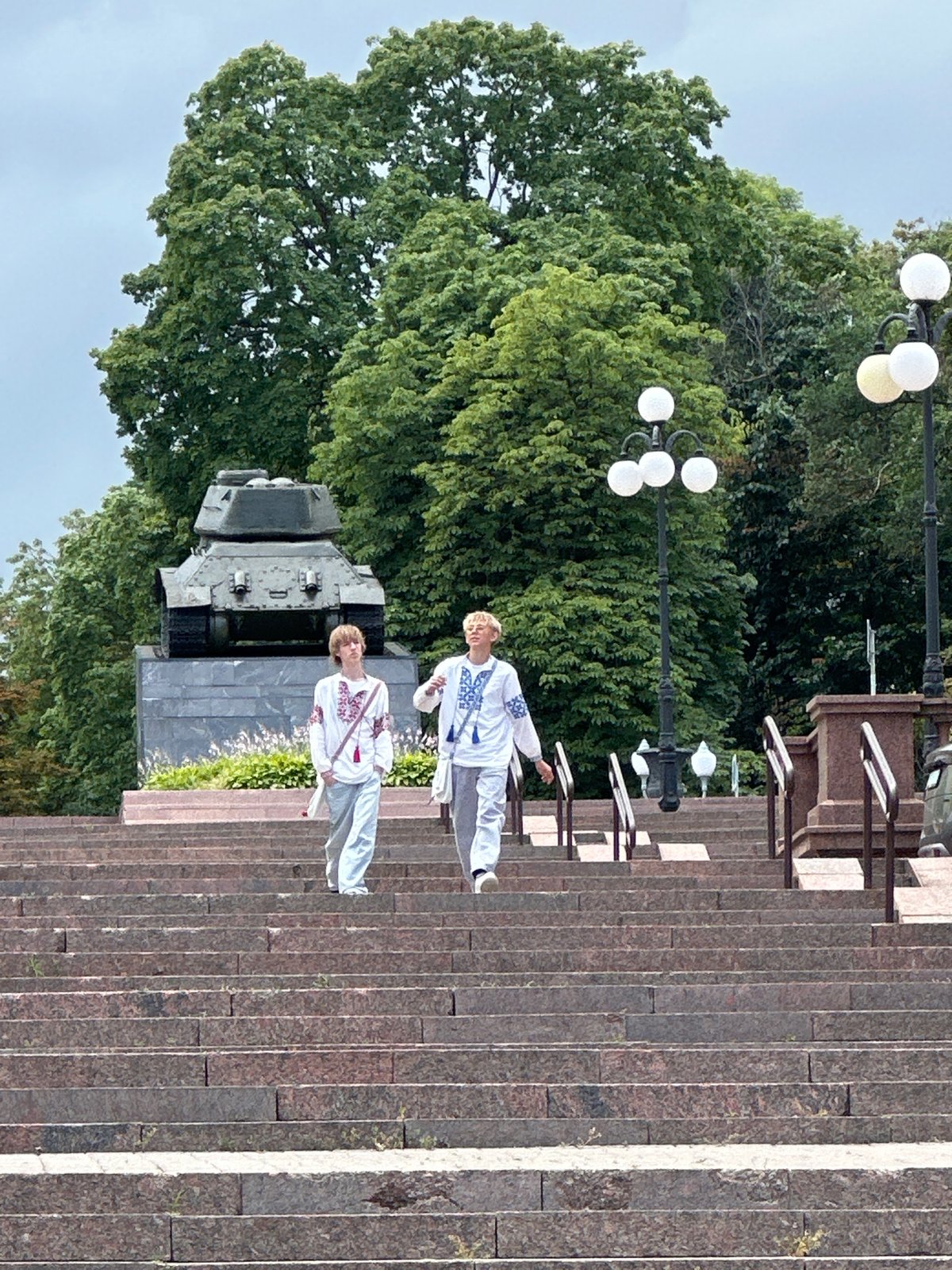 Minsk's Soviet-era architecture along a central city stretch