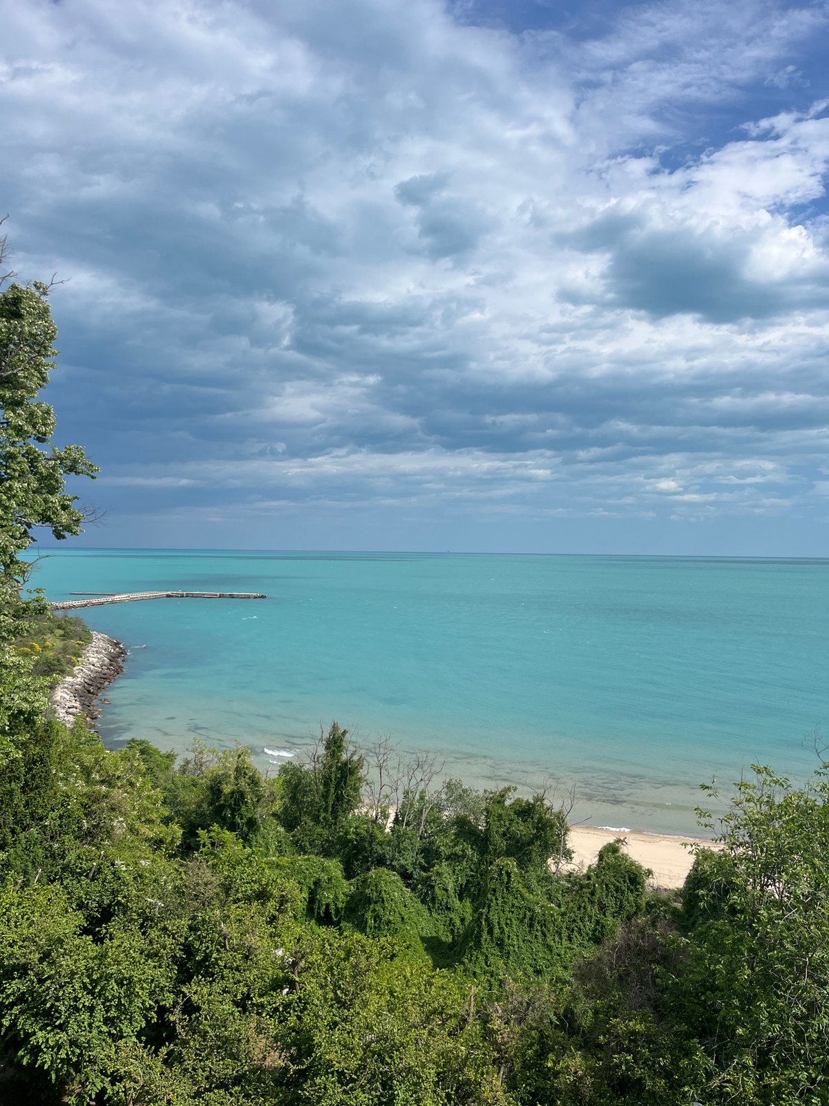 Coastal scene captured at Bulgarian Black Sea resort Varna