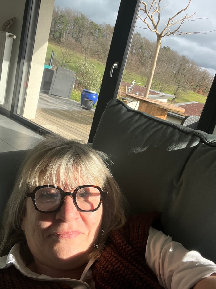 Woman's quiet Friday afternoon documented in French village home