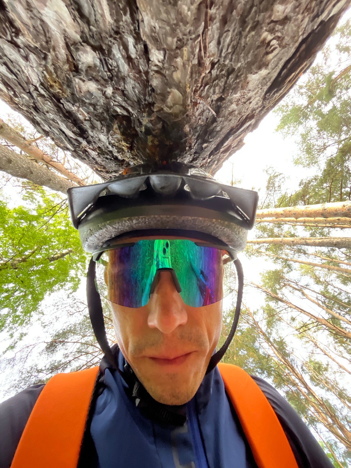 Cyclist documents forest ride and wildlife near Chaikovsky Russia