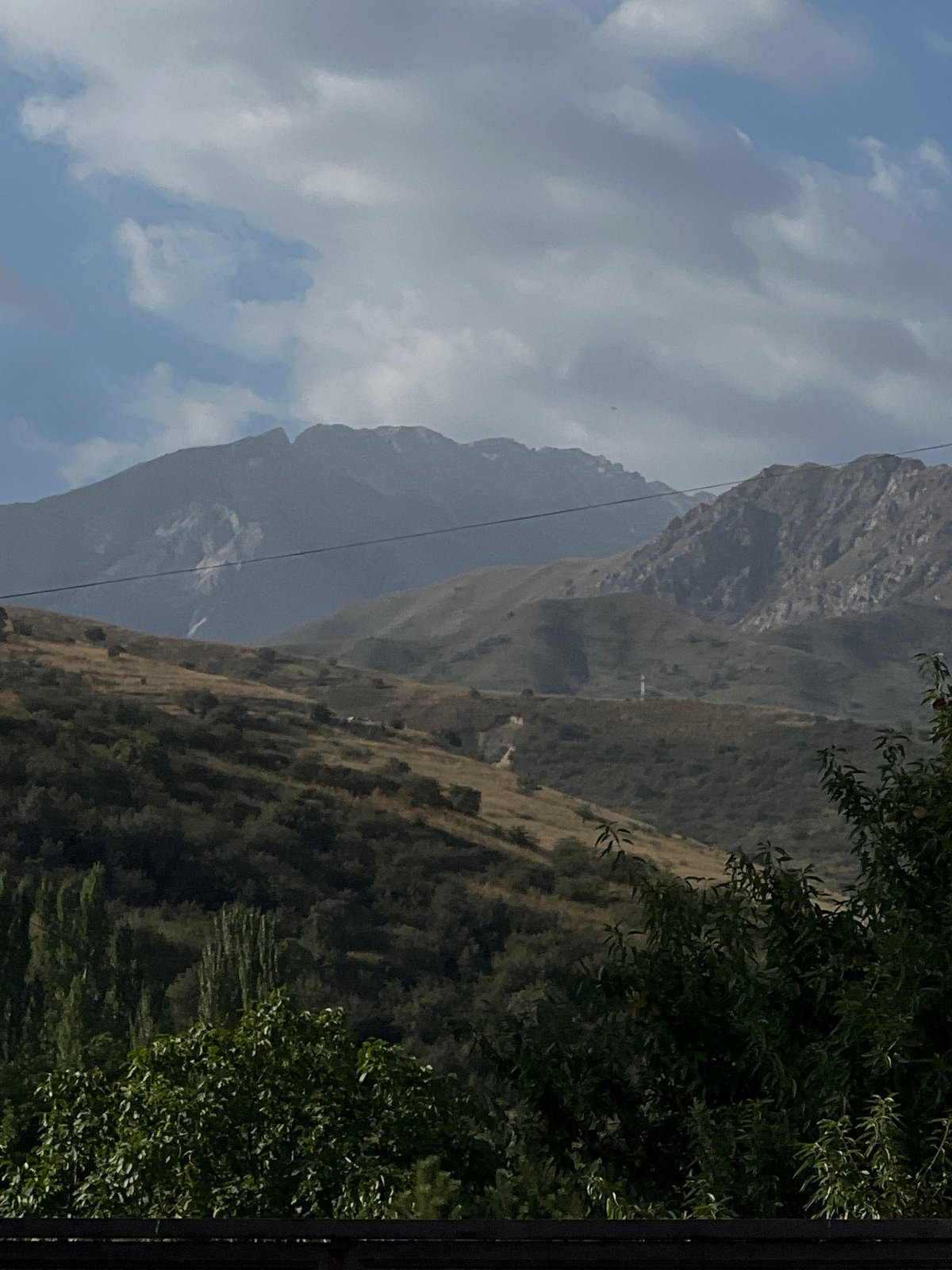 Morning details from a mountain-edged village in Uzbekistan