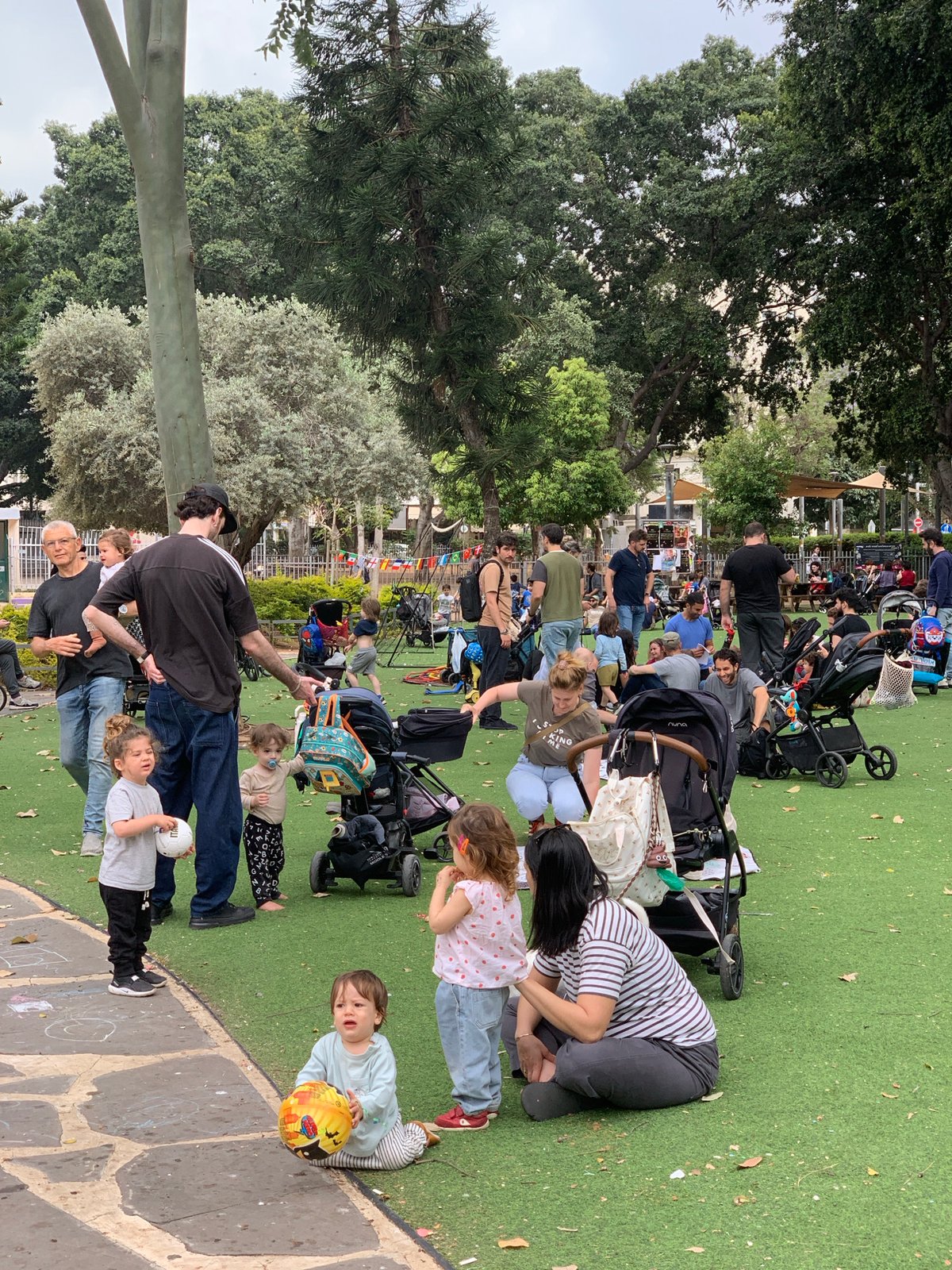 Afternoon park life documented across Tel Aviv recreational areas