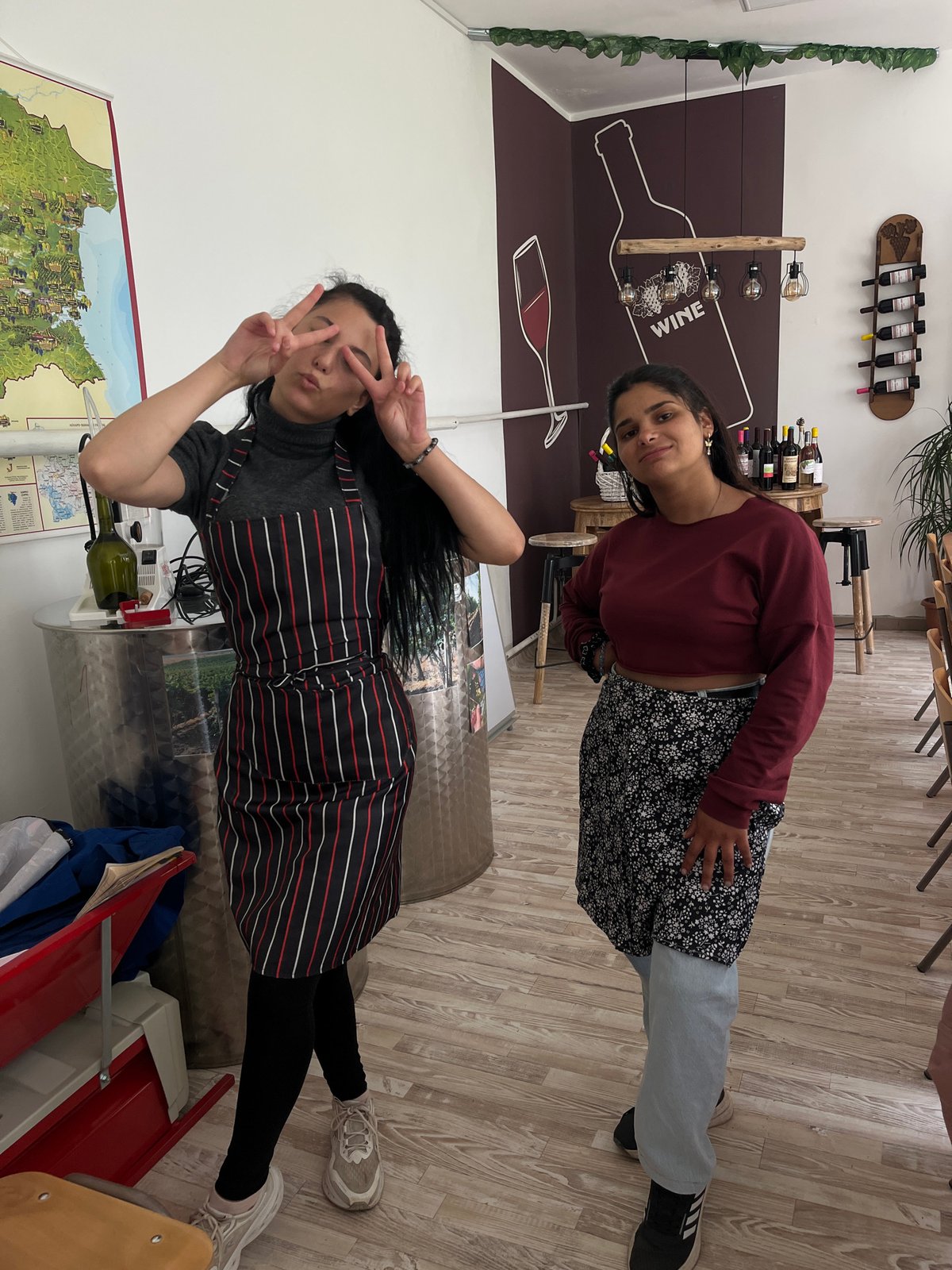 Young people share casual moments in Karnobat, Bulgaria