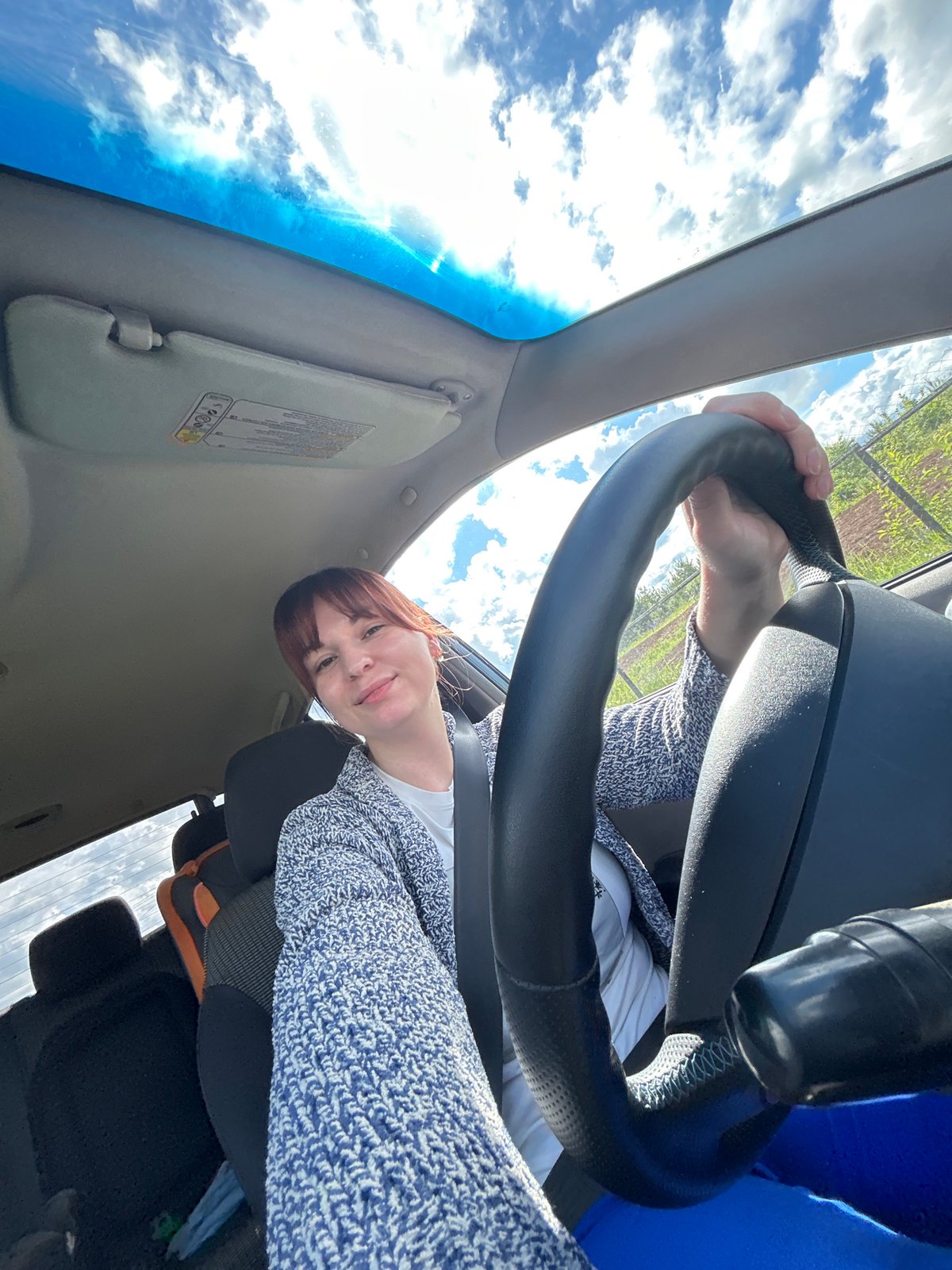Woman photographed in car and outdoors in Фоки, Russia