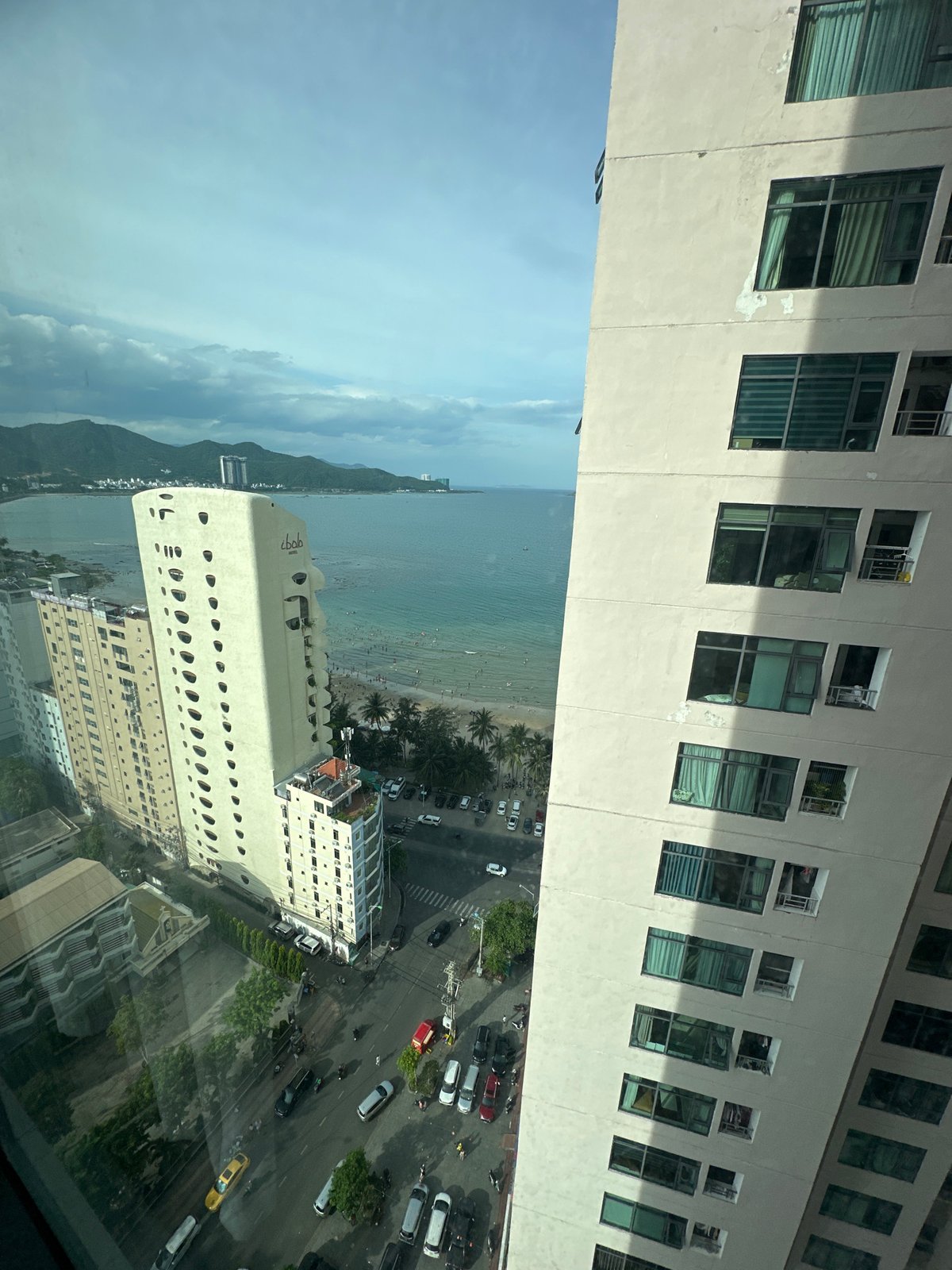 Nha Trang morning: hotel views, beach crowds, and coastal city life