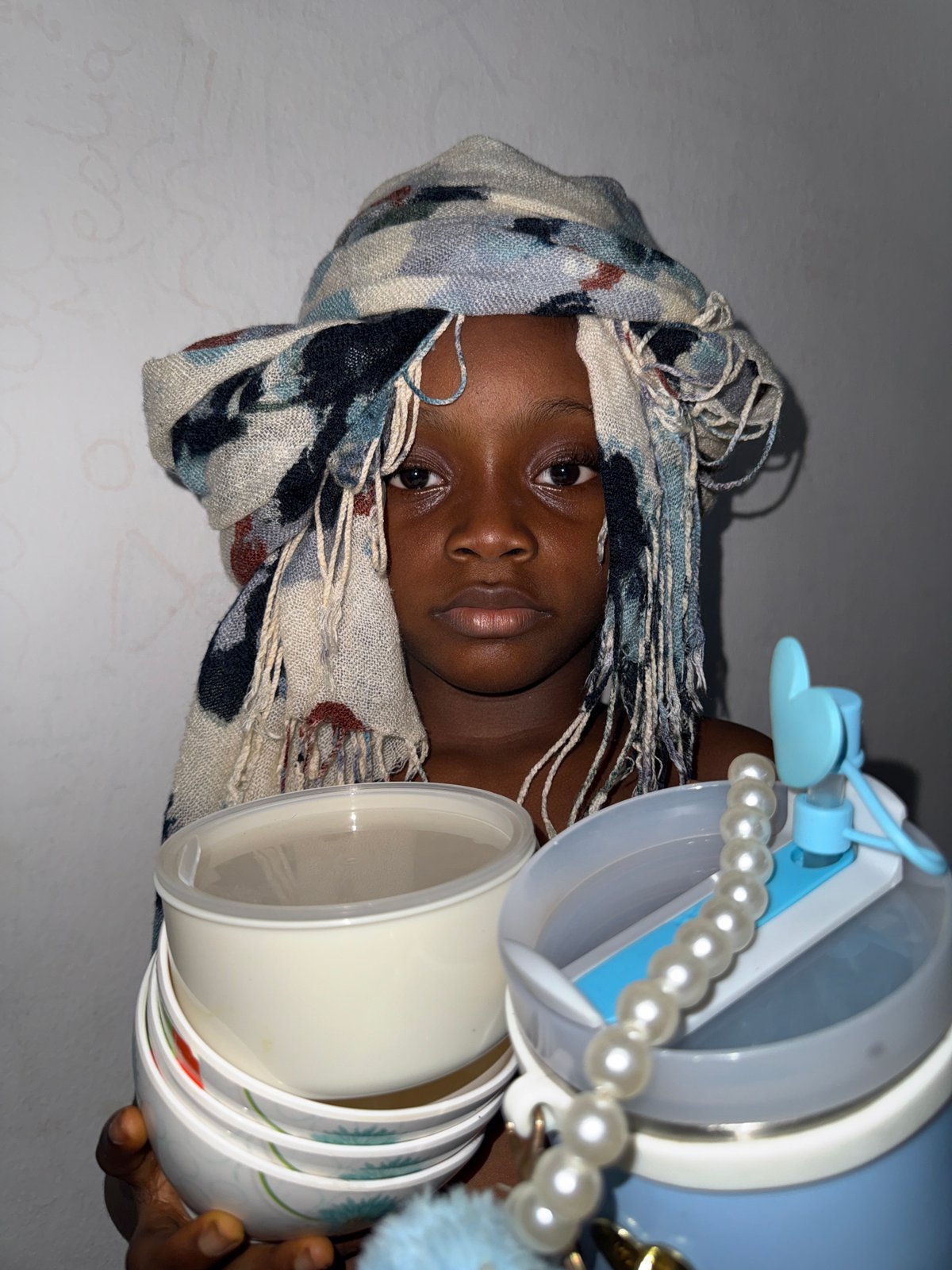 Portrait session with headscarf captured in Ado, Nigeria