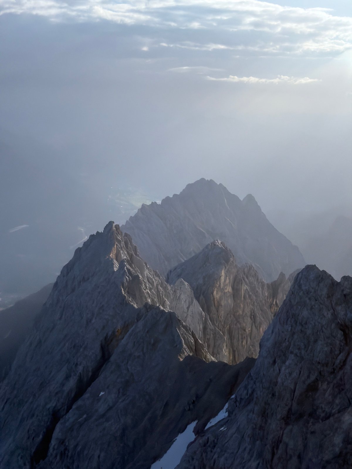Dawn views across the Bavarian Alps and Eibsee lake