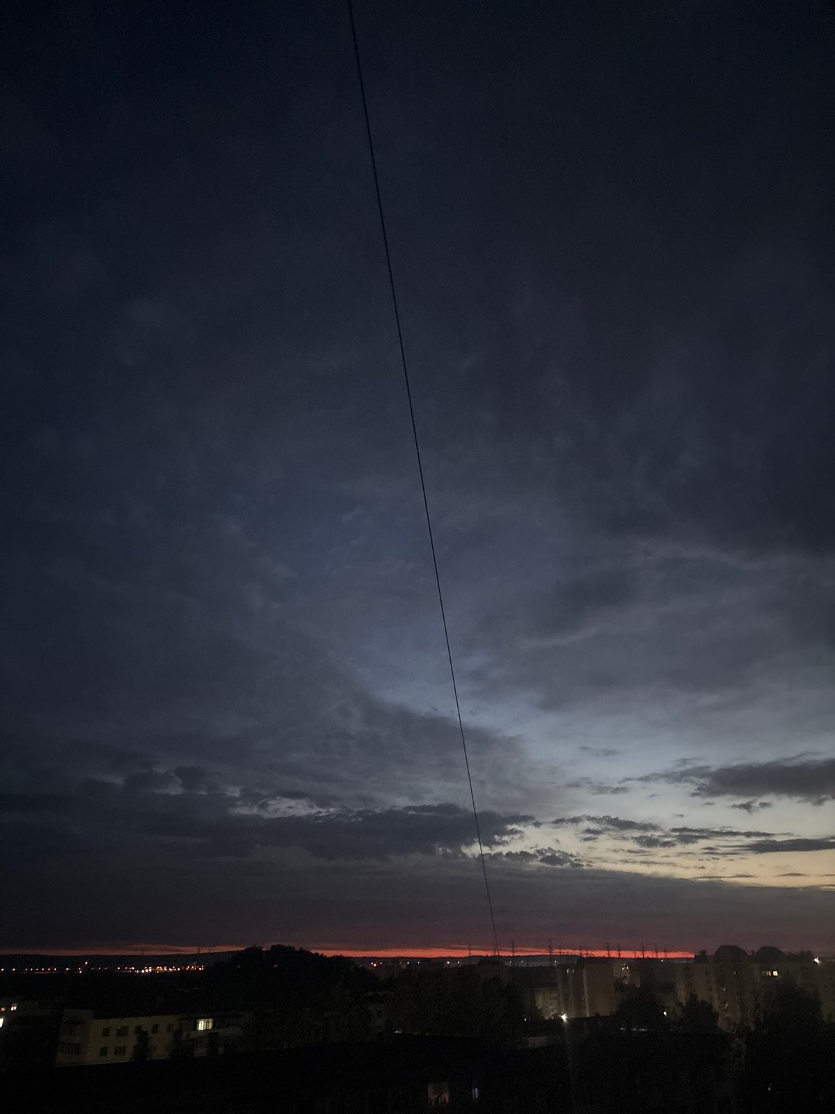 Evening twilight and quiet moments captured in Chaikovsky, Russia