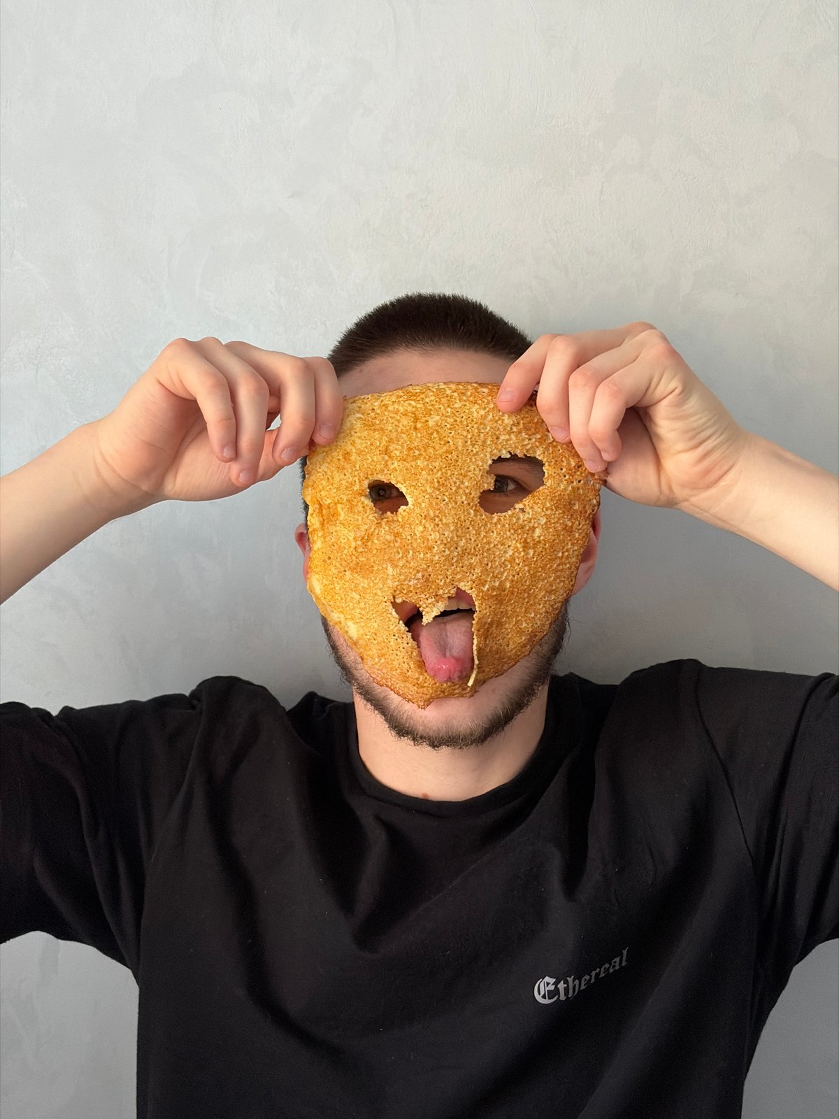 Playful pancake and paper towel photos captured in Sarapul