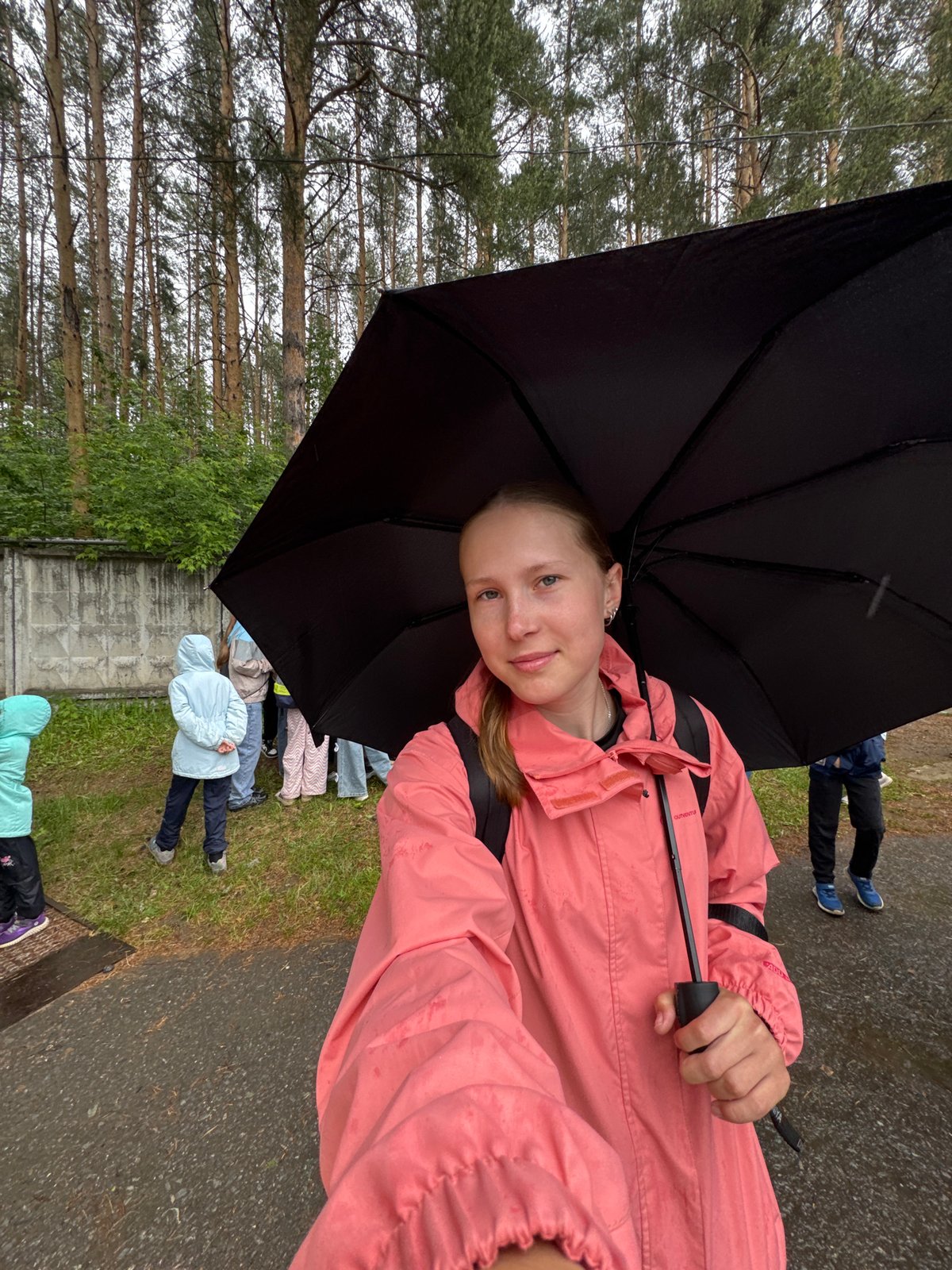 Rainy morning scenes captured across Chaikovsky, Russia