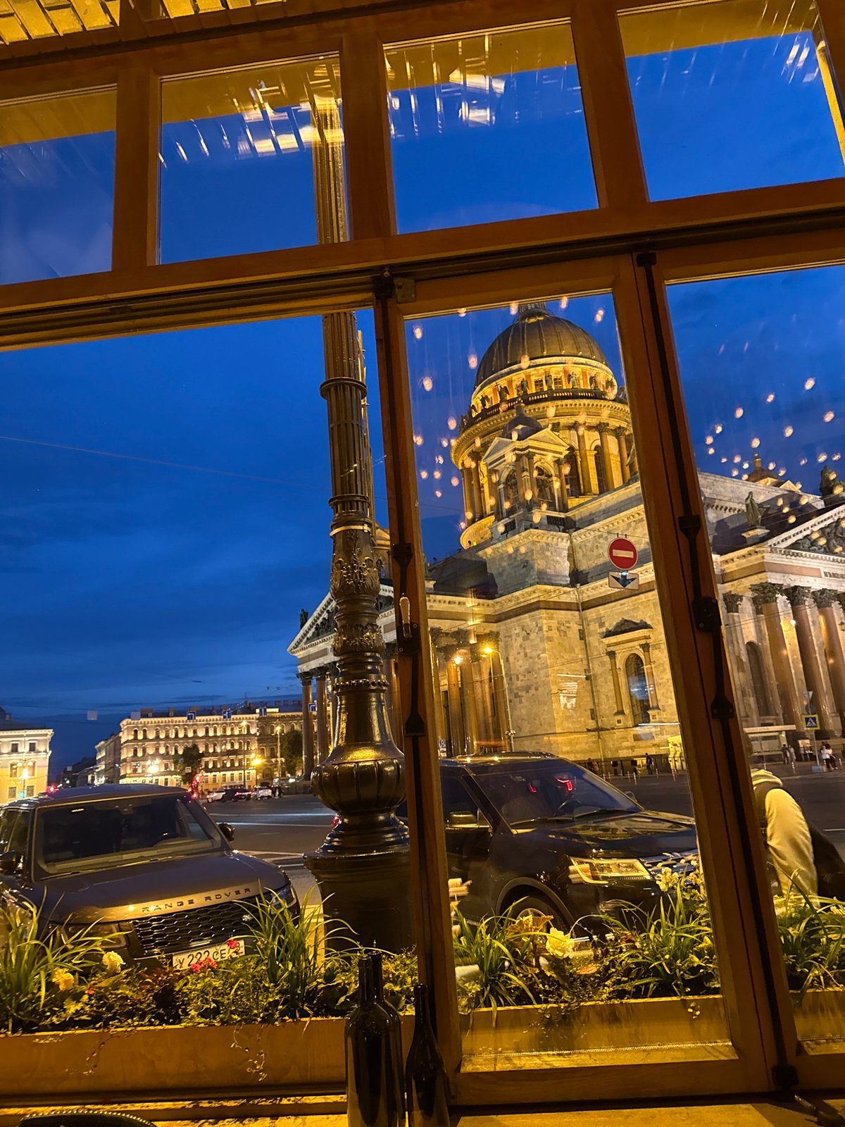 Saint Petersburg's cathedral landmarks on a summer evening