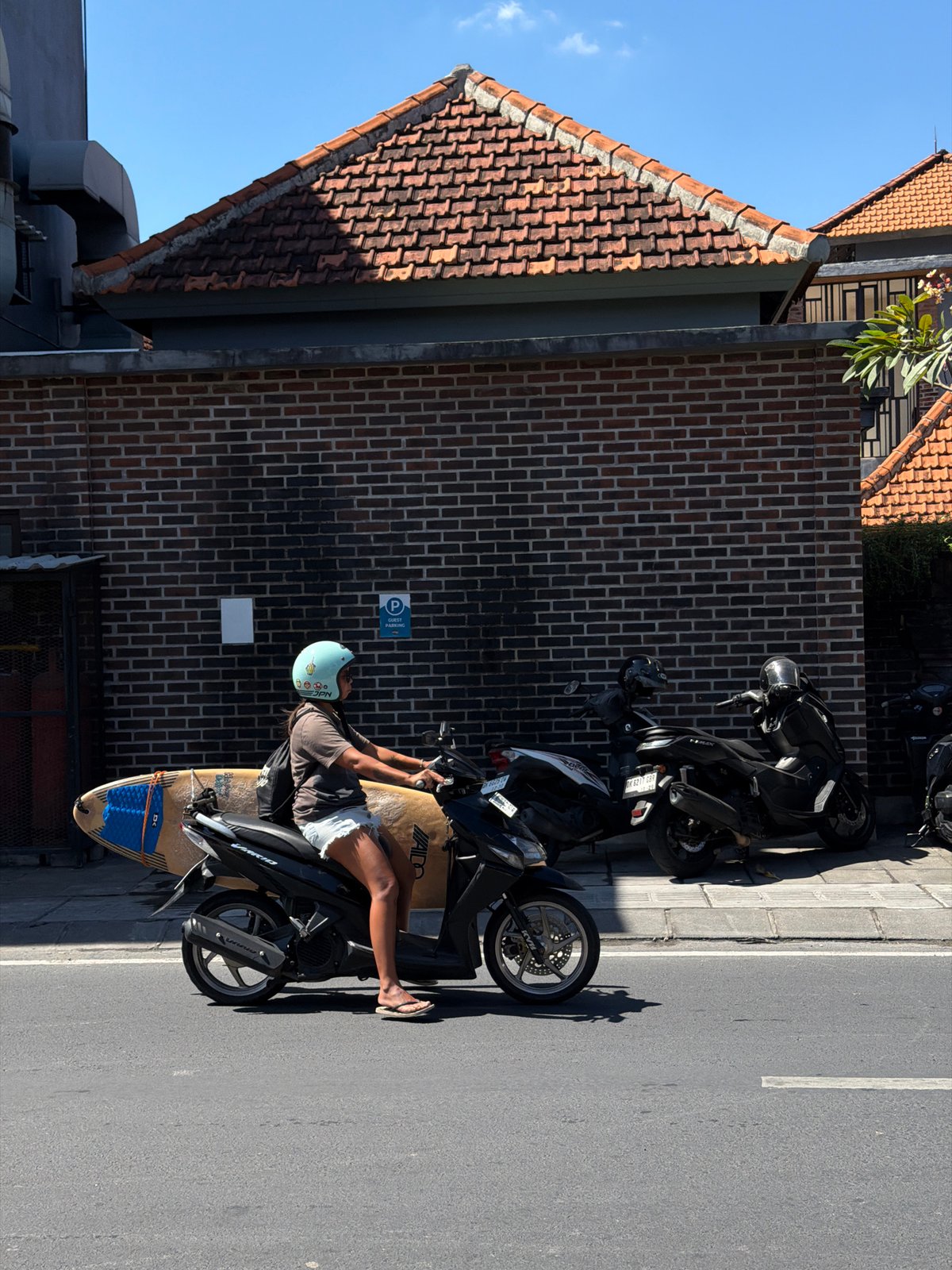 Early morning street scenes captured in North Kuta