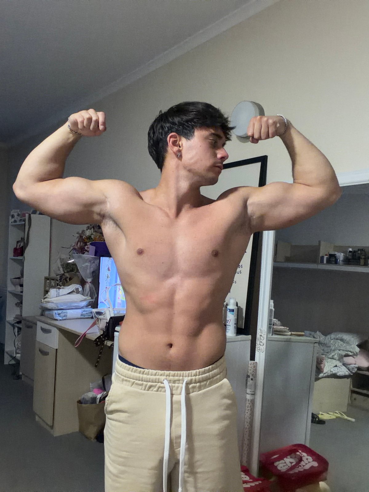 Young man photographed at multiple Sofia locations