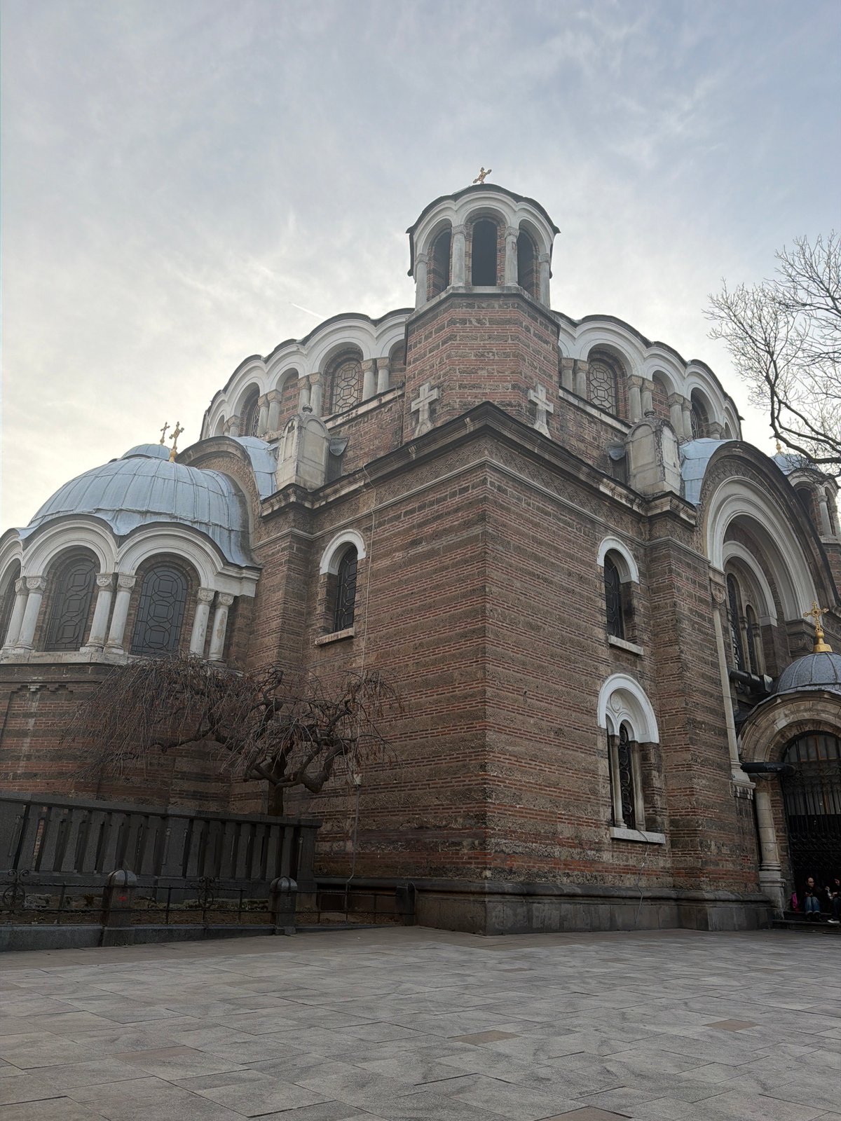 Urban scenes documented including Sofia cathedral and residential streets