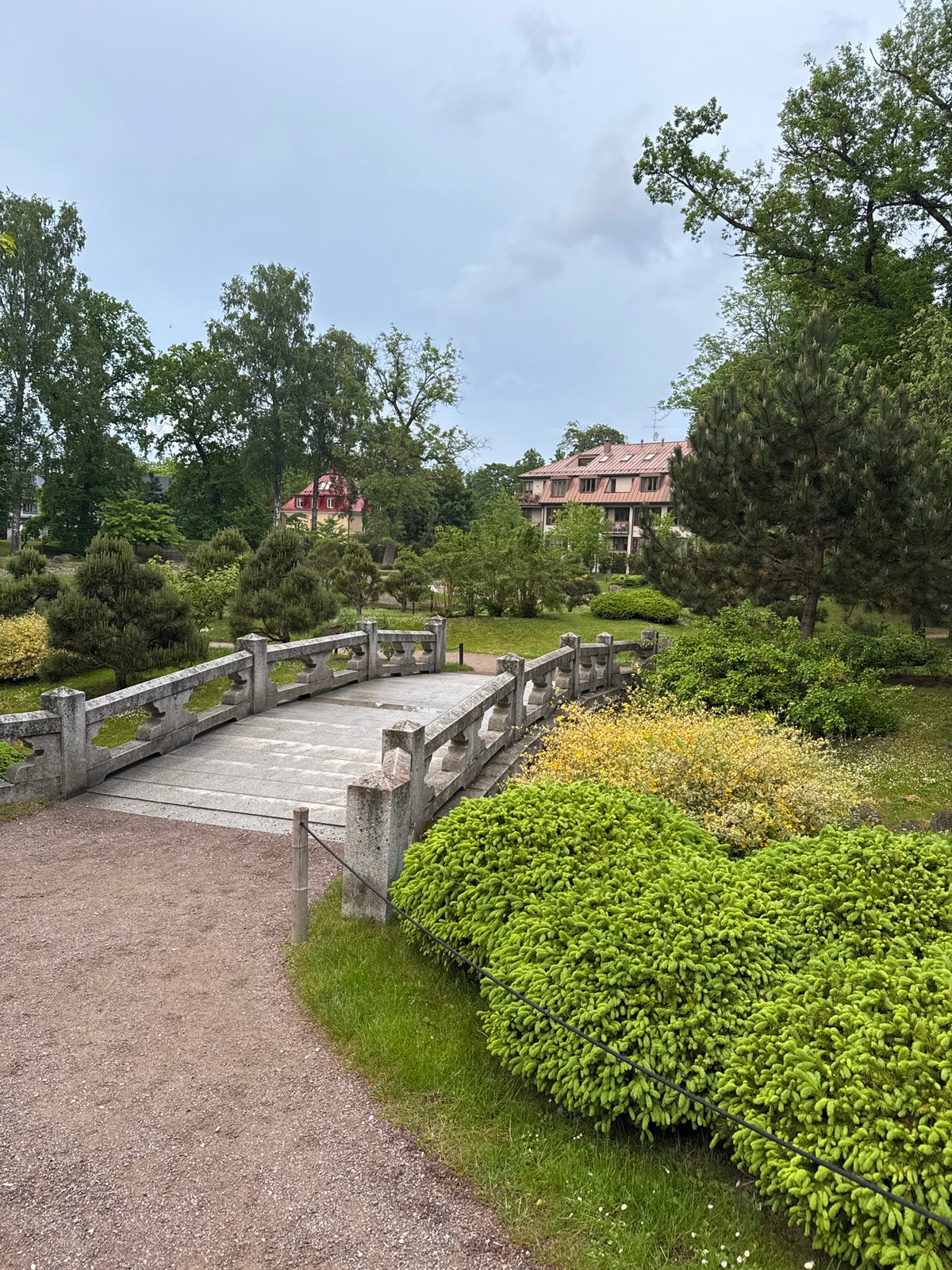 Evening stroll through Kadriorg Park's Japanese Garden documented in Tallinn
