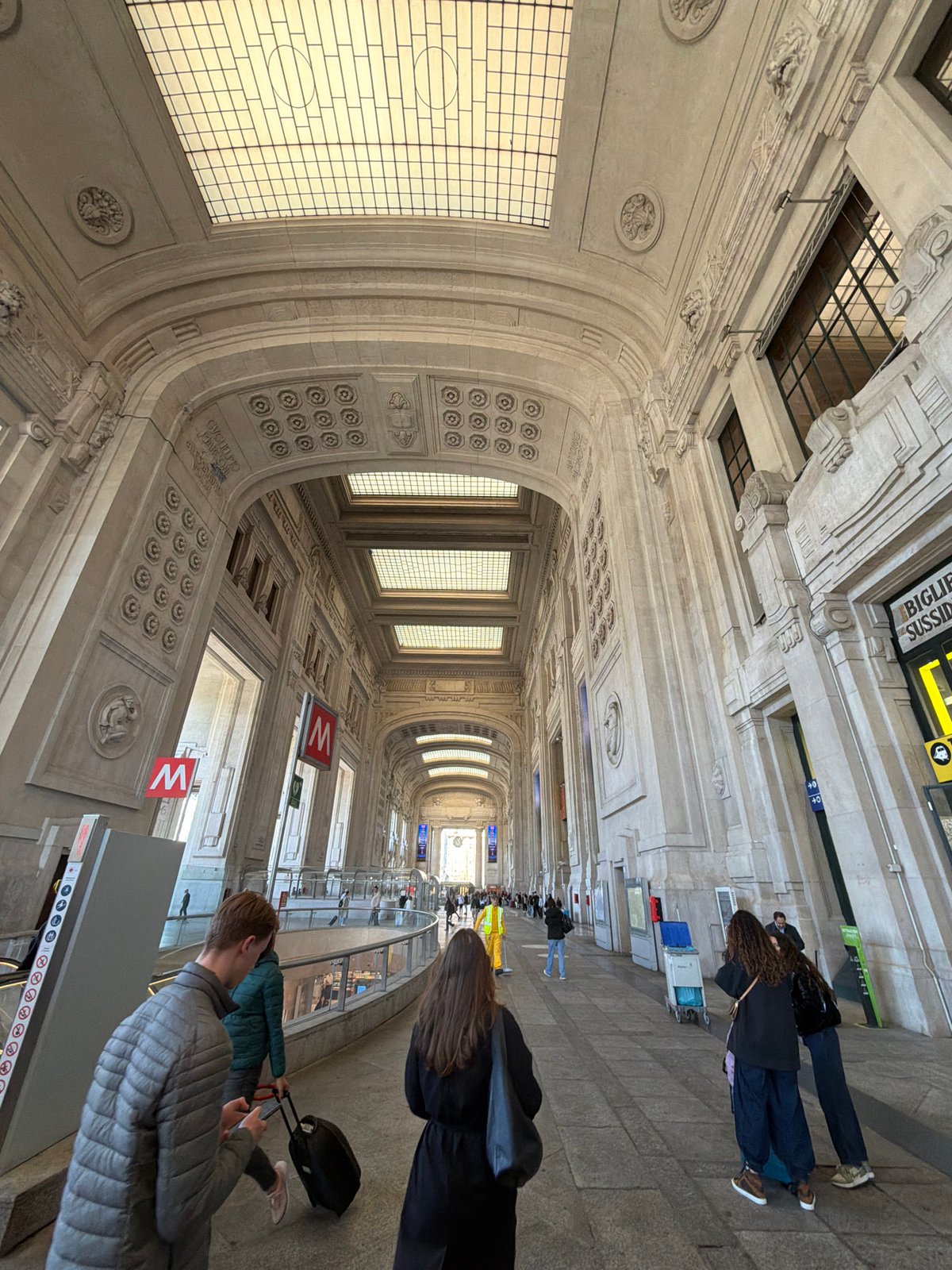 Milan Central Station interior architecture documented by witness