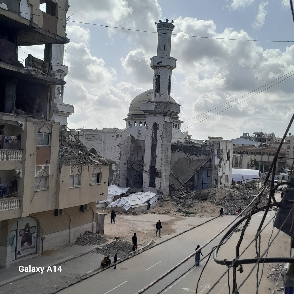 Urban destruction documented at mosque, surrounding buildings severely damaged