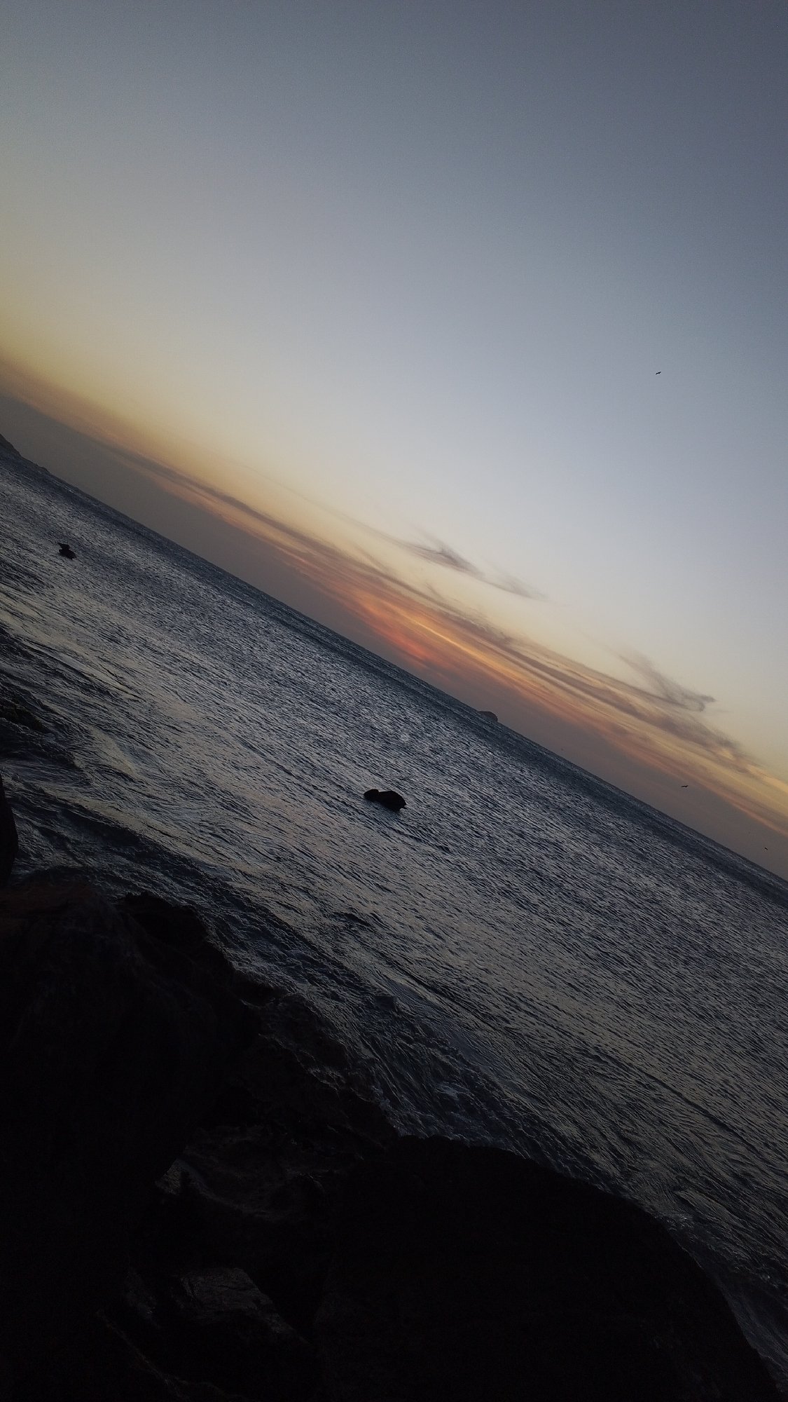 Twilight seascape captured in Pedro González, Venezuela